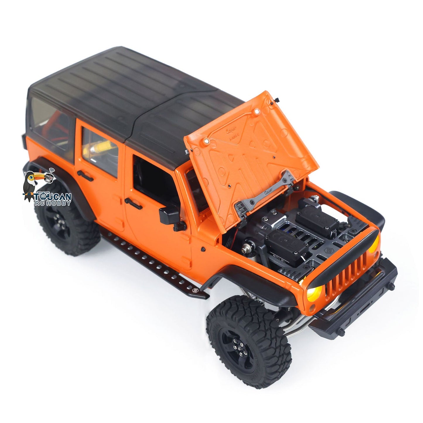 CAPO 1/18 RC Crawler Car CUB2 RTR Remote Control Off Road Vehicle 2-Speed Transmission Flysky GT5 Radio Battery Light Sound