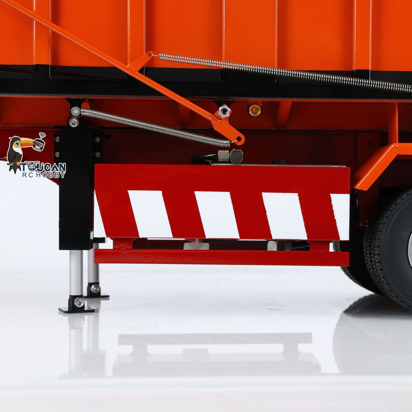 Metal 1/14 Hydraulic Dump Trailer Electric Legs for TAMIYA RC Tractor Truck Car