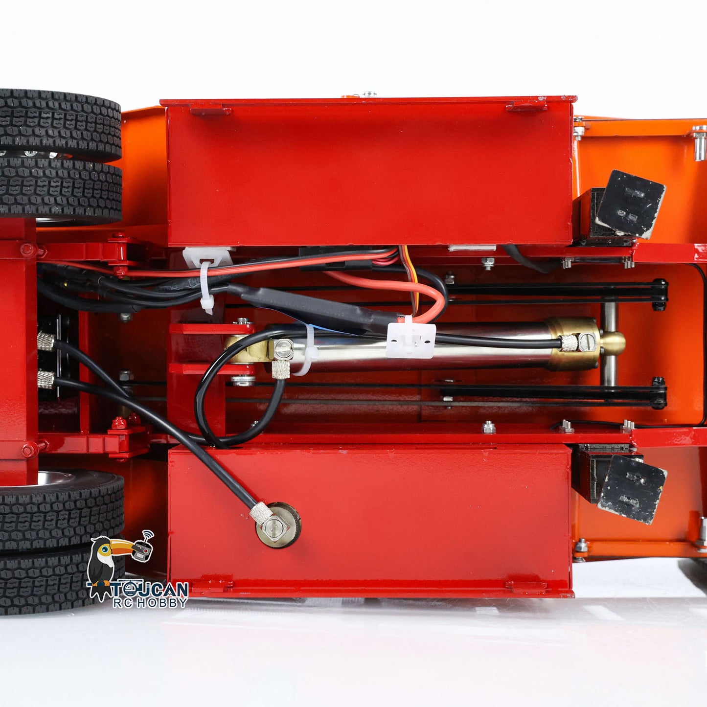 Metal 1/14 Hydraulic Dump Trailer Electric Legs for TAMIYA RC Tractor Truck Car