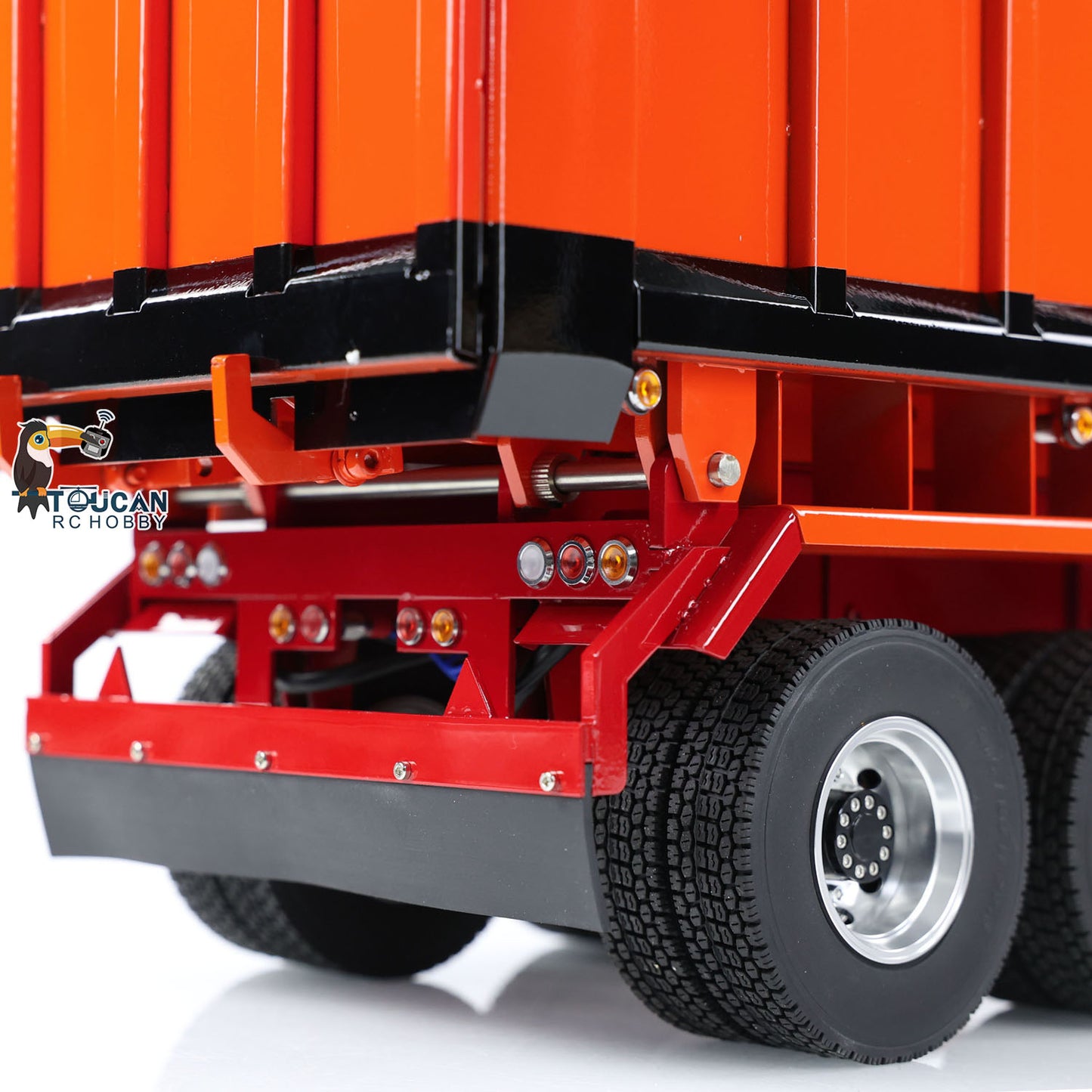 Metal 1/14 Hydraulic Dump Trailer Electric Legs for TAMIYA RC Tractor Truck Car