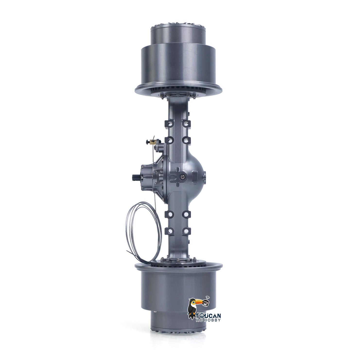 1/14 Metal Wheel Side Reduction Front/Rear Axles Differential Lock for 1/14 RC Articulated Truck E450C Radio Control Hydraulic Loader ZW370 JDM-198