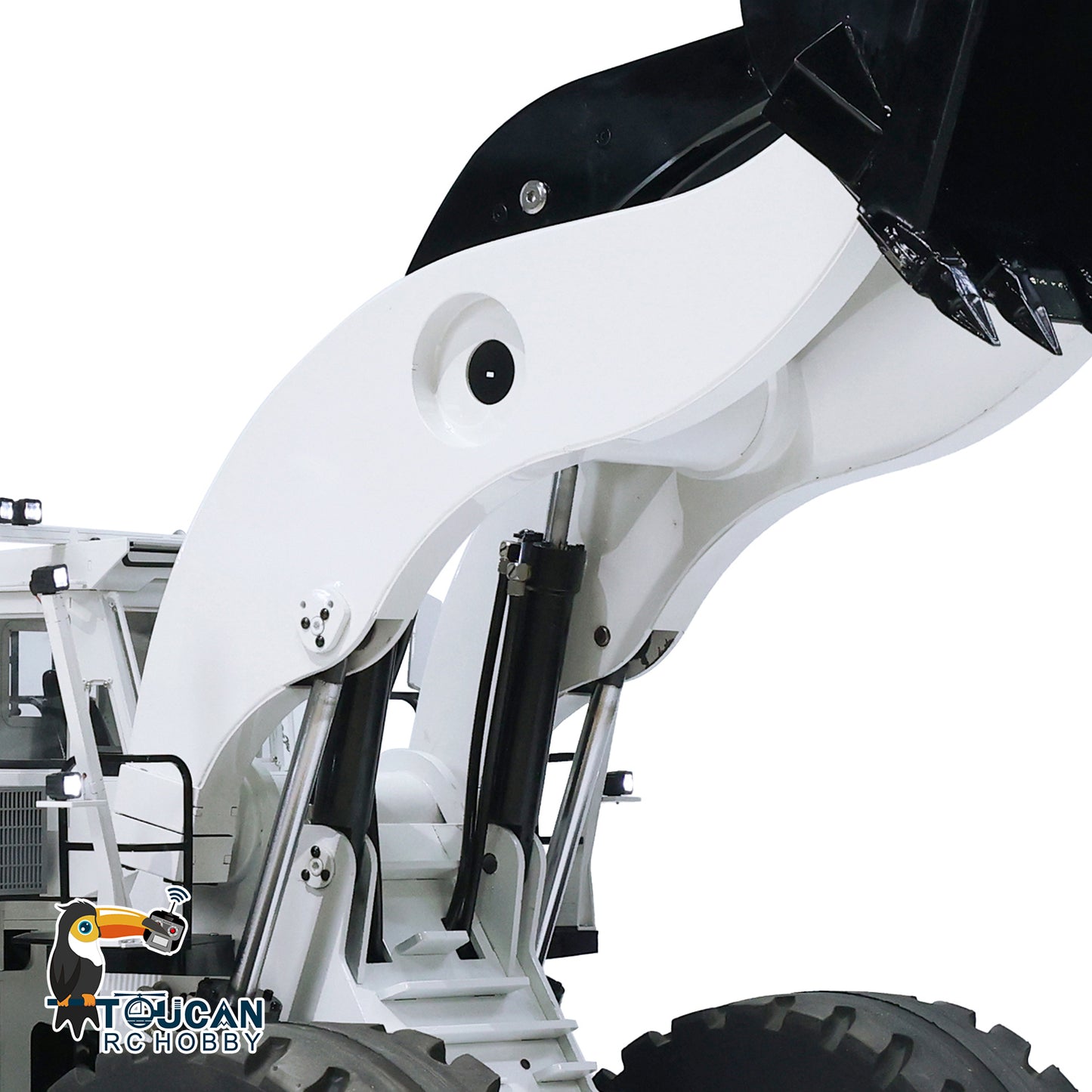 150KG! 1:14 RC Hydraulic Loader L2350 Heavy Duty RTR Radio Control Construction Vehicle with Sound Light Smoke