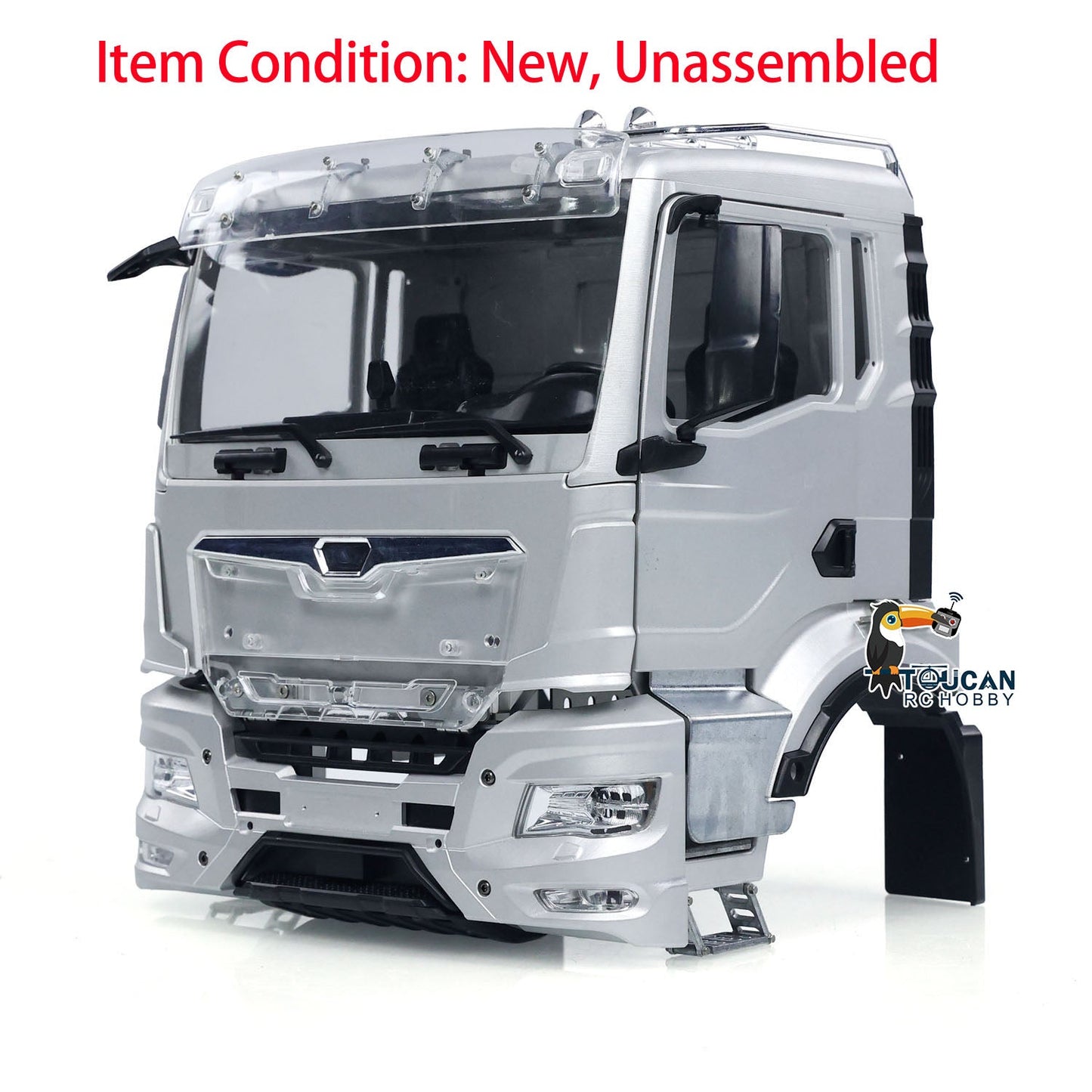 TGS Metal Cabin Kits Light System for 1/14 RC Tractor Truck Remote Control Dumper Tipper Cars Construction Vehicle KIT Unpainted