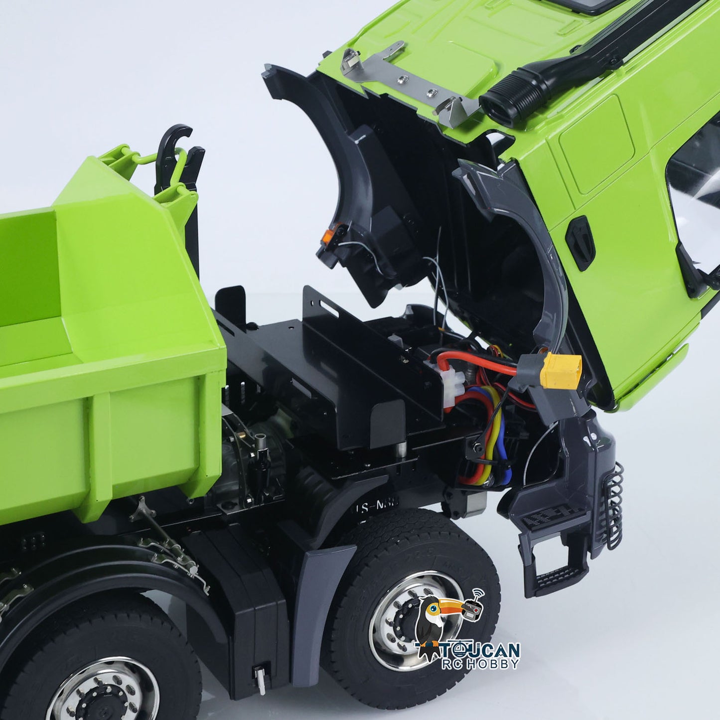 1:14 Metal 8*8 Hydraulic RC Dumper Tipper Radio Controlled Full Dump Truck Car with Standard Bucket 3-speed Transmission