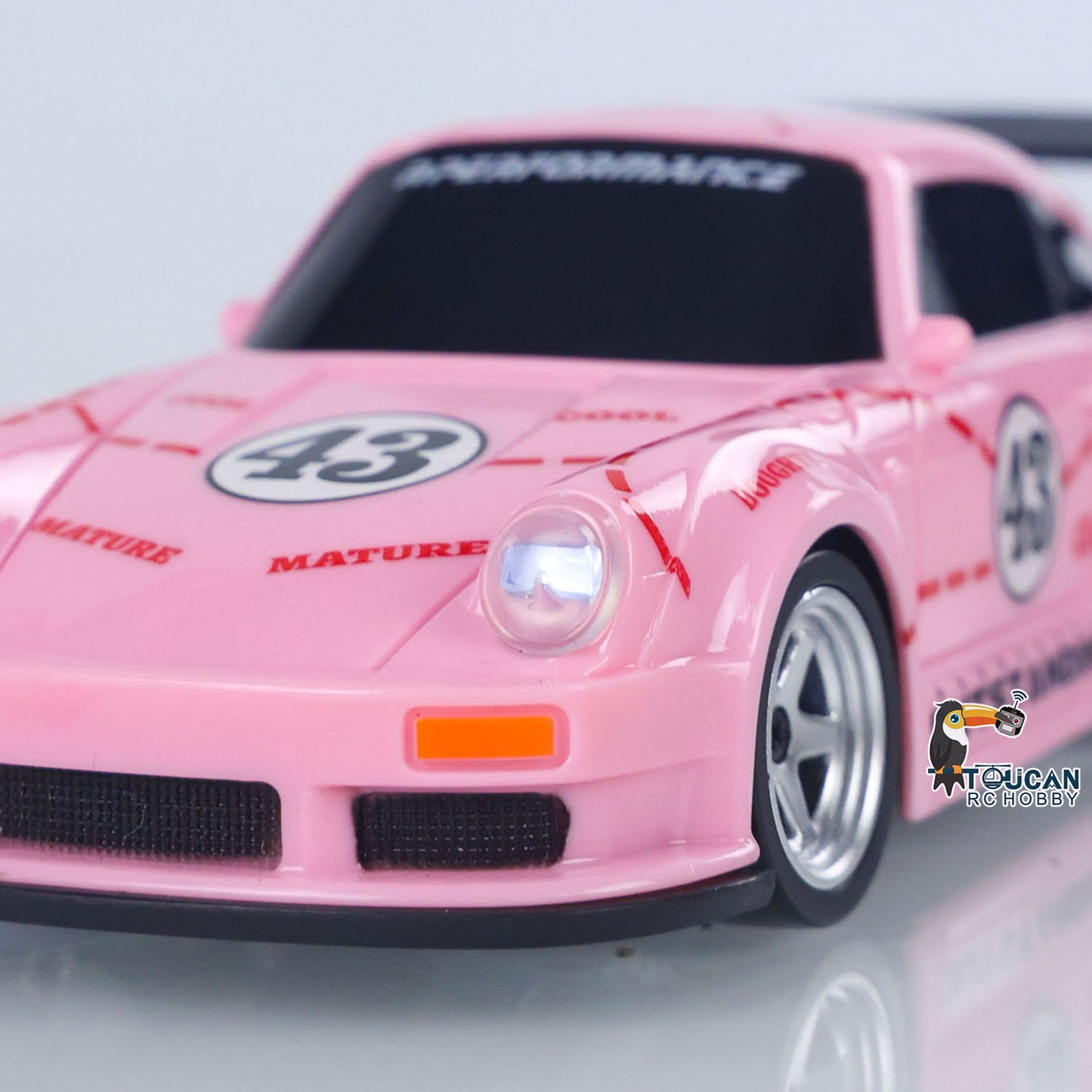 JIABAILE 993 2.4G Mini RC Drift Car 1/43 Racing Vehicle 4WD Ready to Go Toy Model Gyroscope Radio Battery Lights 4305A