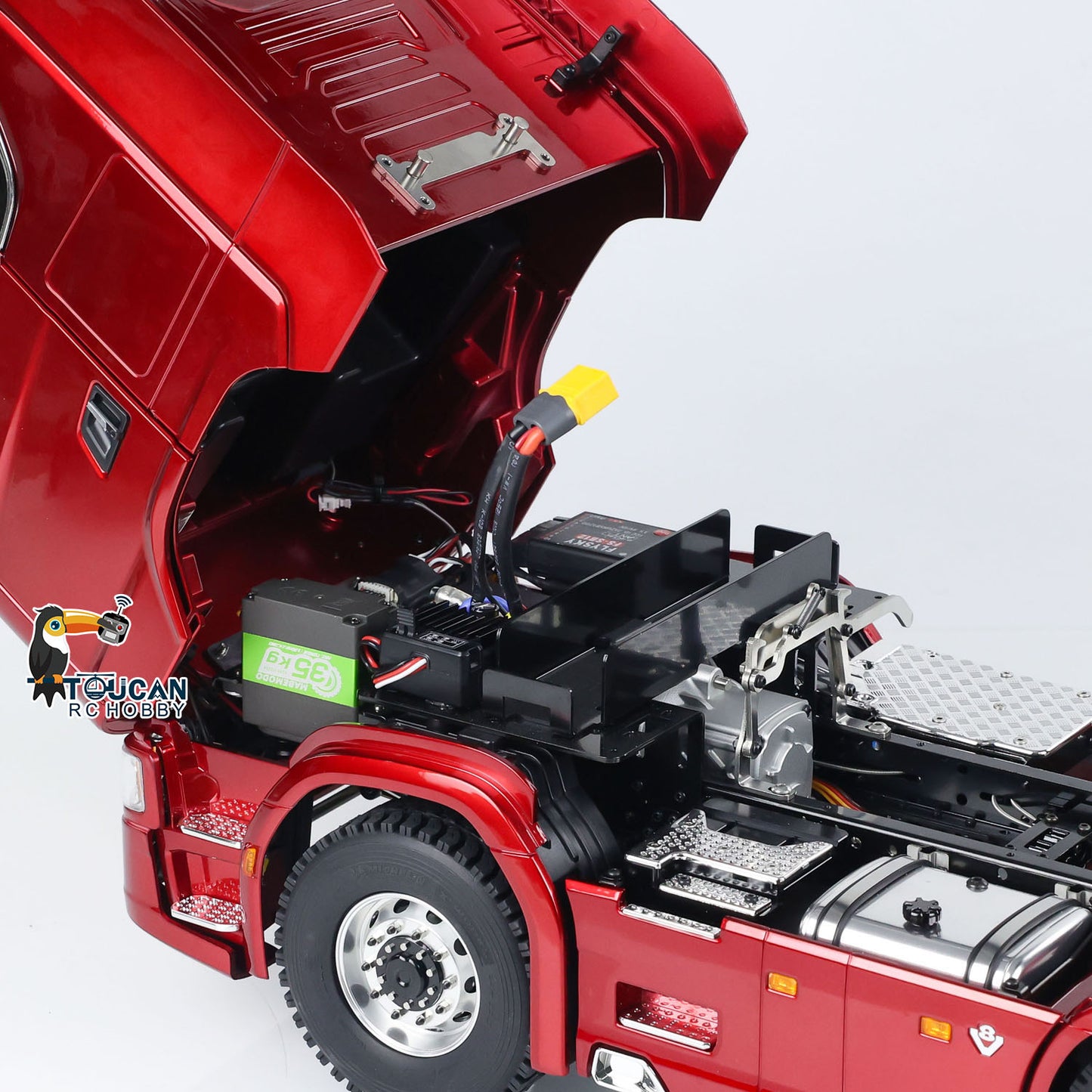 1/14 770S RC Tractor Truck Metal Chassis 6x6 Remote Control Car 770 with 2-speed Transmission