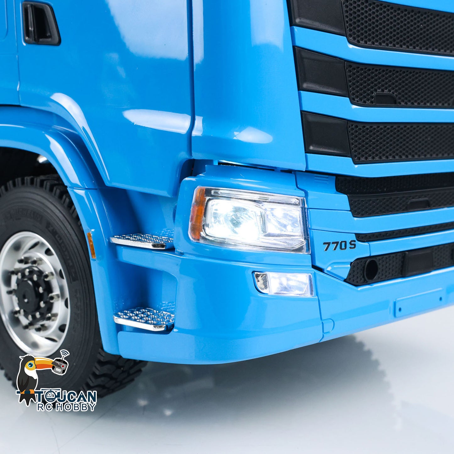 1/14 770S RC Tractor Truck Metal Chassis 6x6 Remote Control Car 770 with 2-speed Transmission