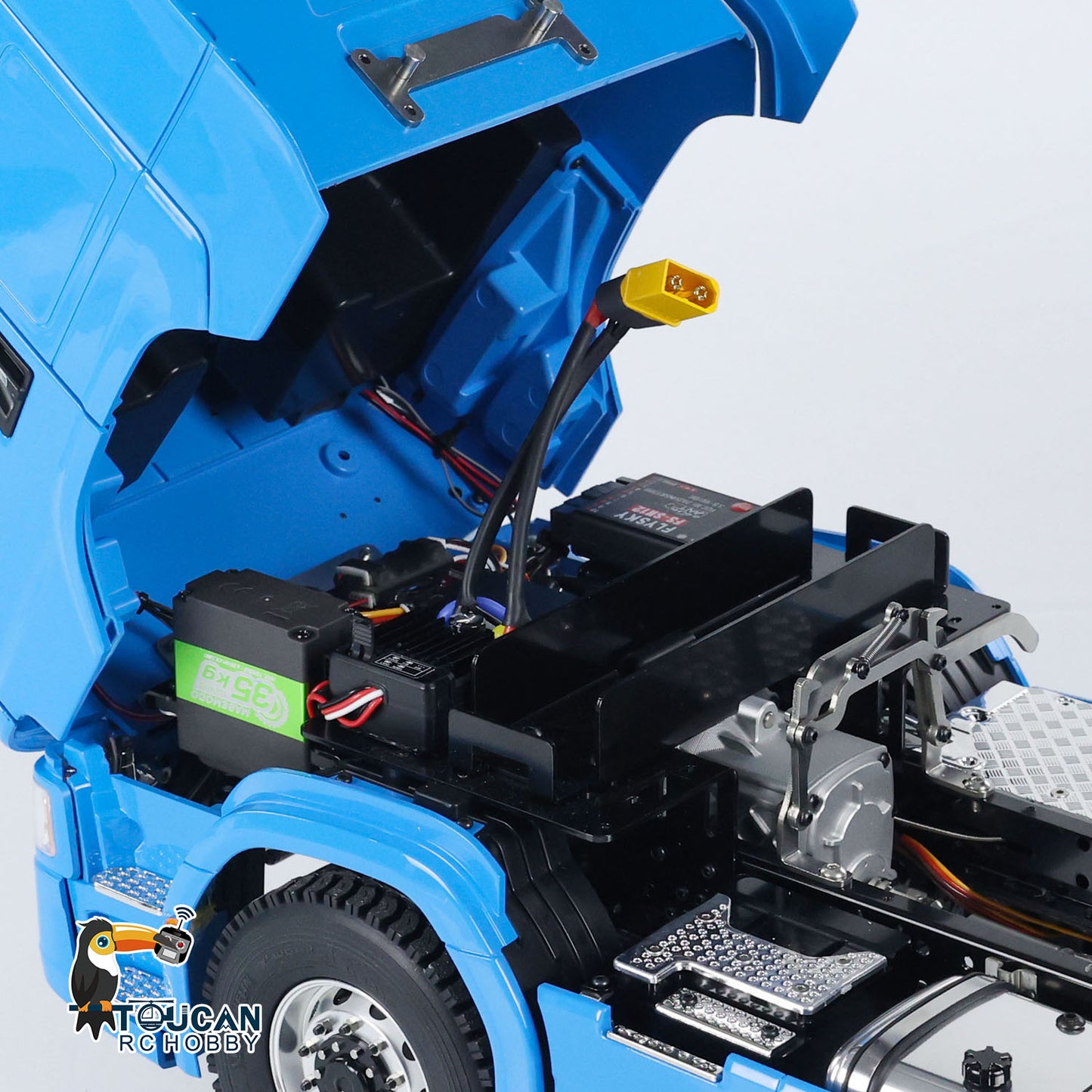 1/14 770S RC Tractor Truck Metal Chassis 6x6 Remote Control Car 770 with 2-speed Transmission