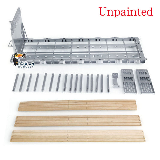 1/14 LESU RC TAMIYA Hydraulic Flat Bed Ramp for Roll On/Off Tipper Model