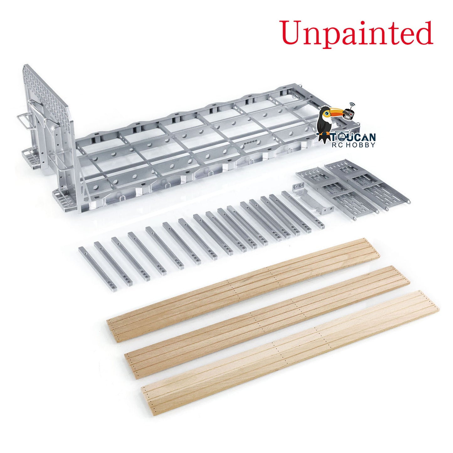 1/14 LESU RC TAMIYA Hydraulic Flat Bed Ramp for Roll On/Off Tipper Model