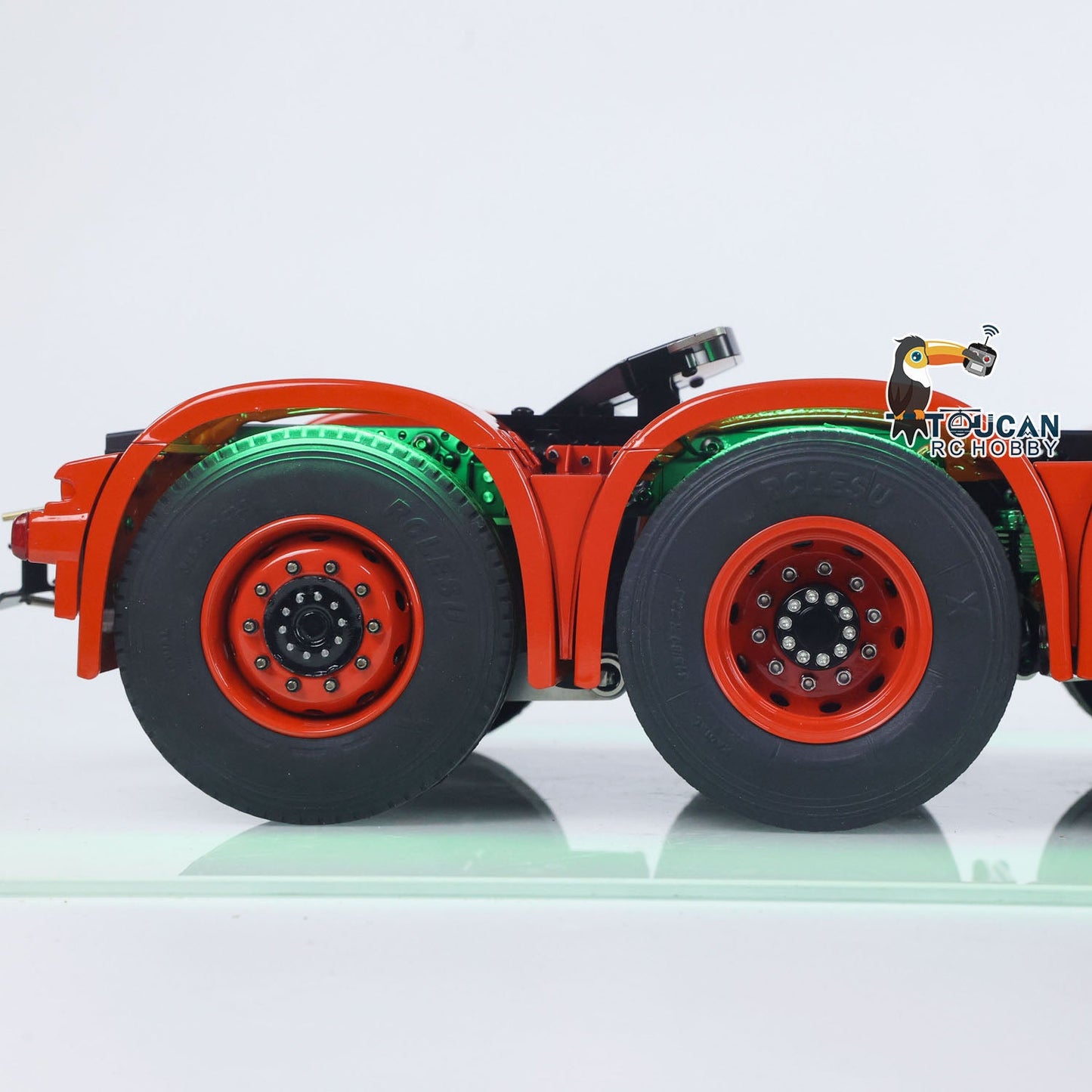 TOUCAN 10X8 Metal Chassis 3363 1/14 RC Tractor Truck RTR Lorry Car Smoke Sound 2Speed Gearbox ST8 Battery Rotating Light