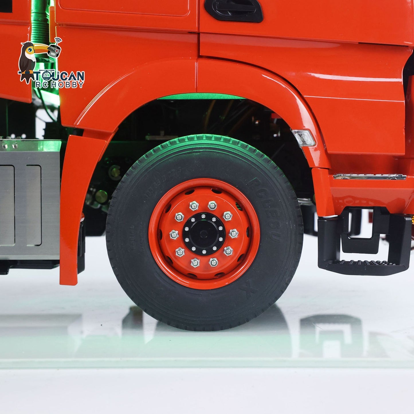 TOUCAN 10X8 Metal Chassis 3363 1/14 RC Tractor Truck RTR Lorry Car Smoke Sound 2Speed Gearbox ST8 Battery Rotating Light