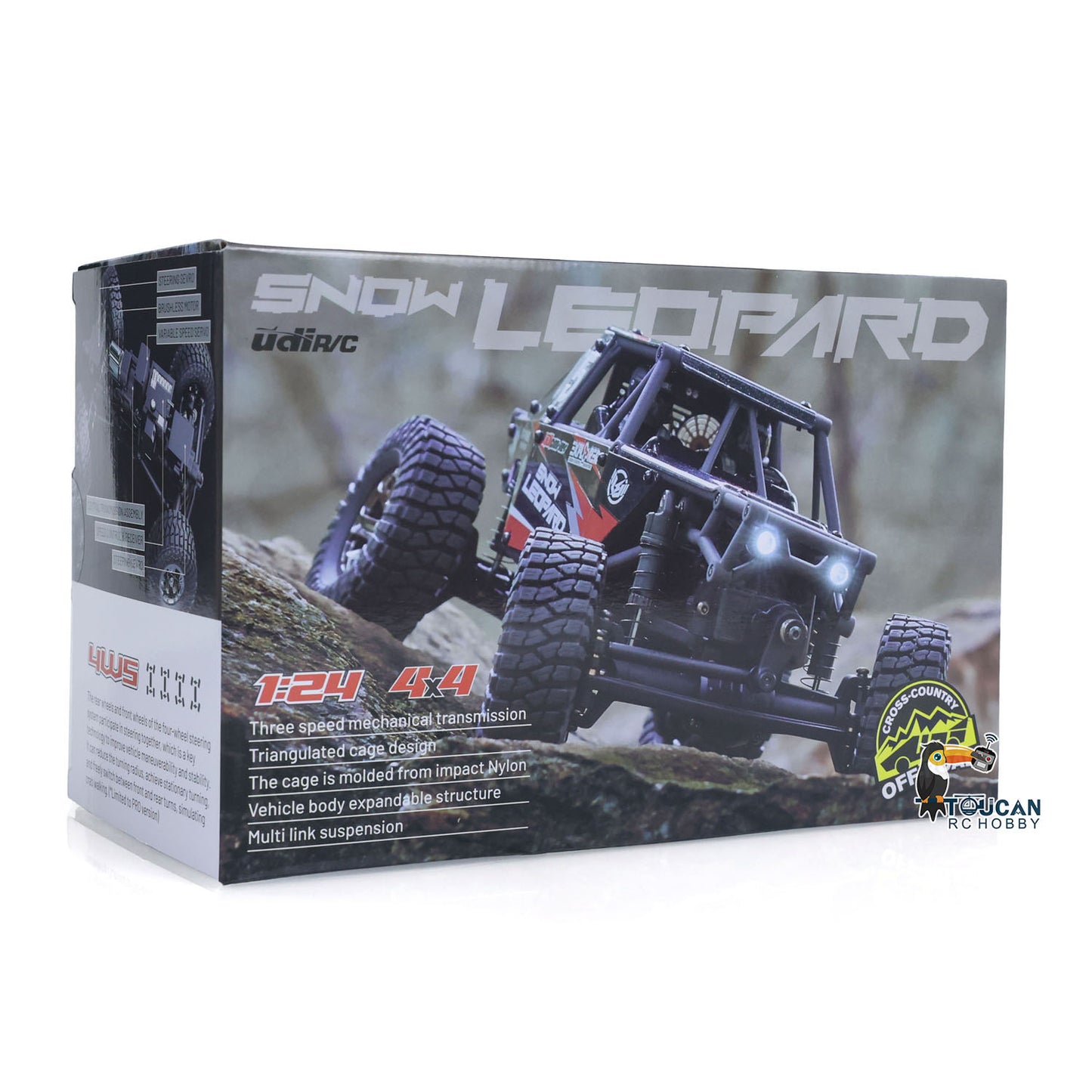 UdiRC UCX2405PRO 1/24 2.4G 4WD RC Rock Crawler Brushless Motor ESC Radio Controlled Off-Road Vehicles RTR Model Car Toys Battery