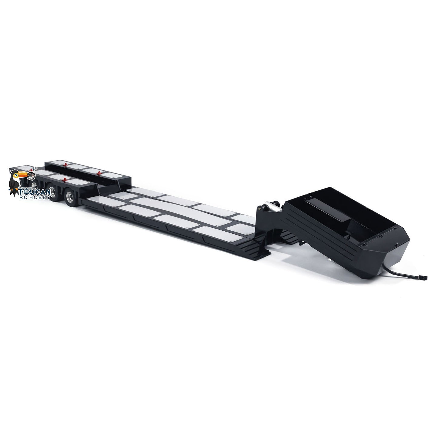 4-Axle Metal Extendable Semi-trailer for 1/14 RC Tractor Truck Radio Control Car