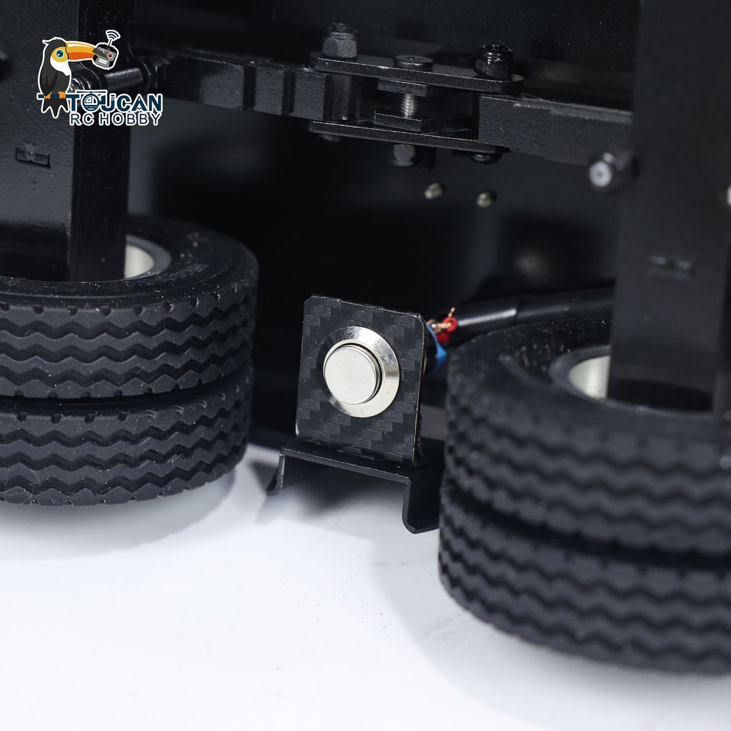 4-Axle Metal Extendable Semi-trailer for 1/14 RC Tractor Truck Radio Control Car