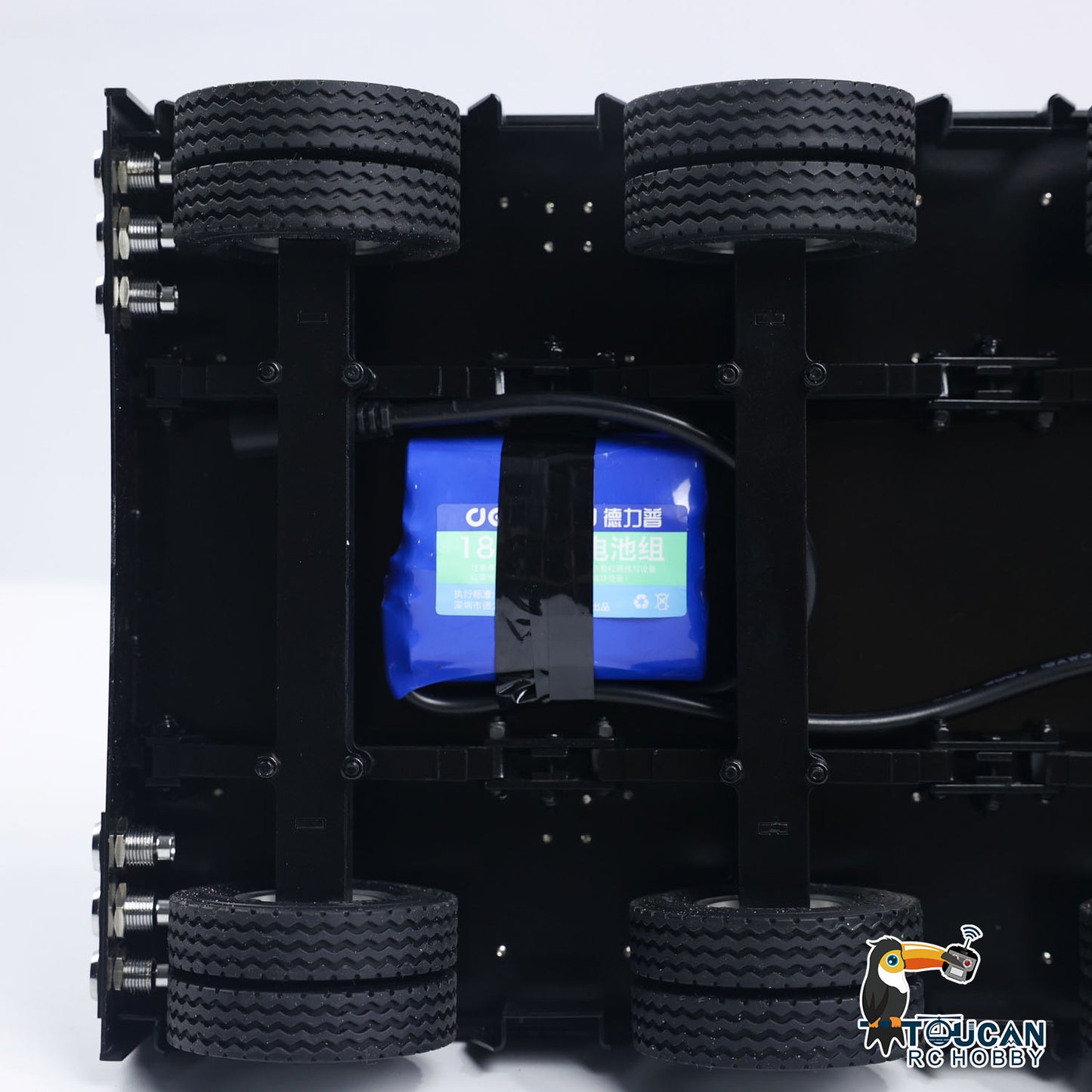 4-Axle Metal Extendable Semi-trailer for 1/14 RC Tractor Truck Radio Control Car