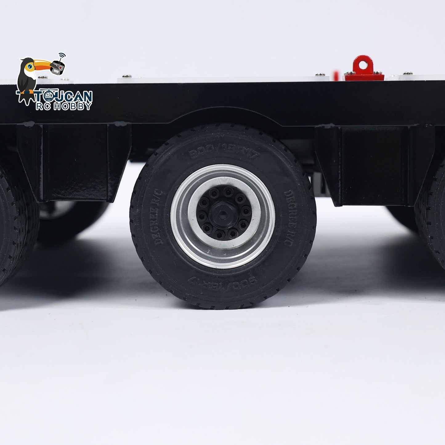 4-Axle Metal Extendable Semi-trailer for 1/14 RC Tractor Truck Radio Control Car
