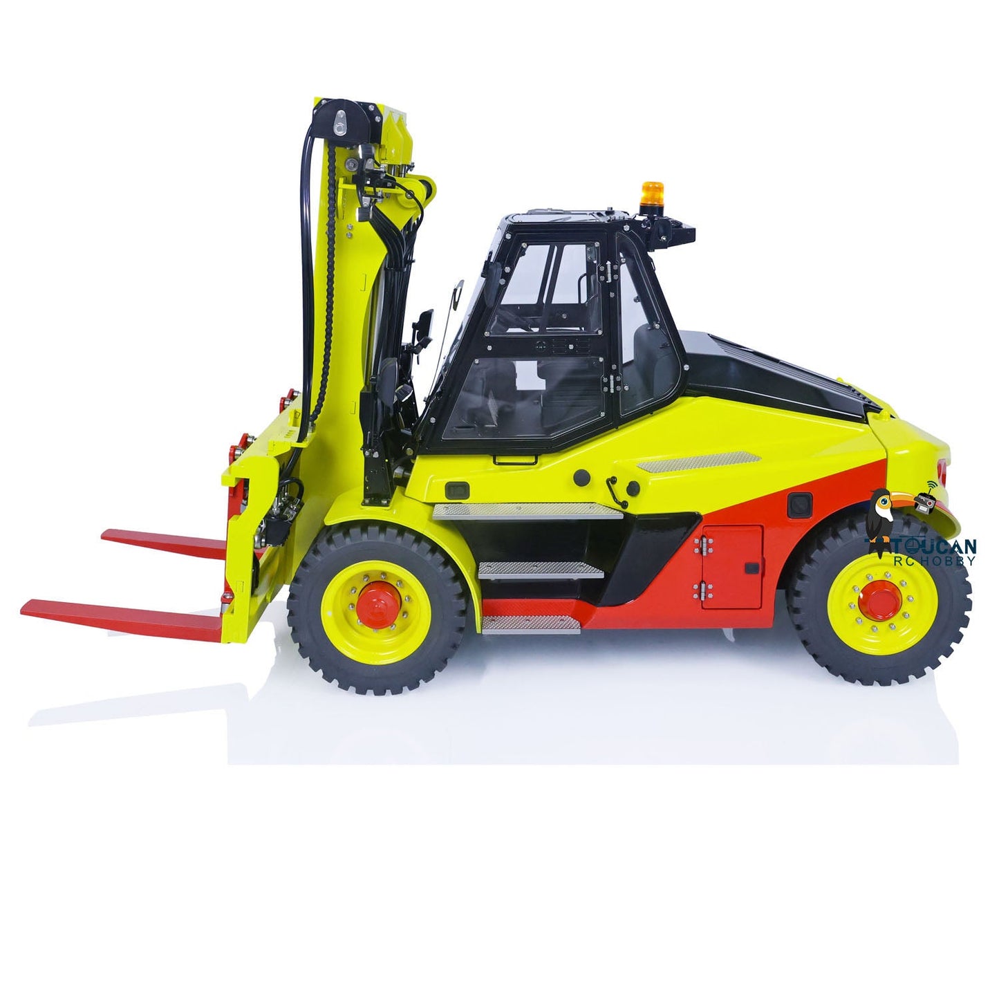 1:14 LESU Pianted Metal RC fork Lift Remote Control Truck Hydraulic Models LD160S Sound Light System ESC Servo
