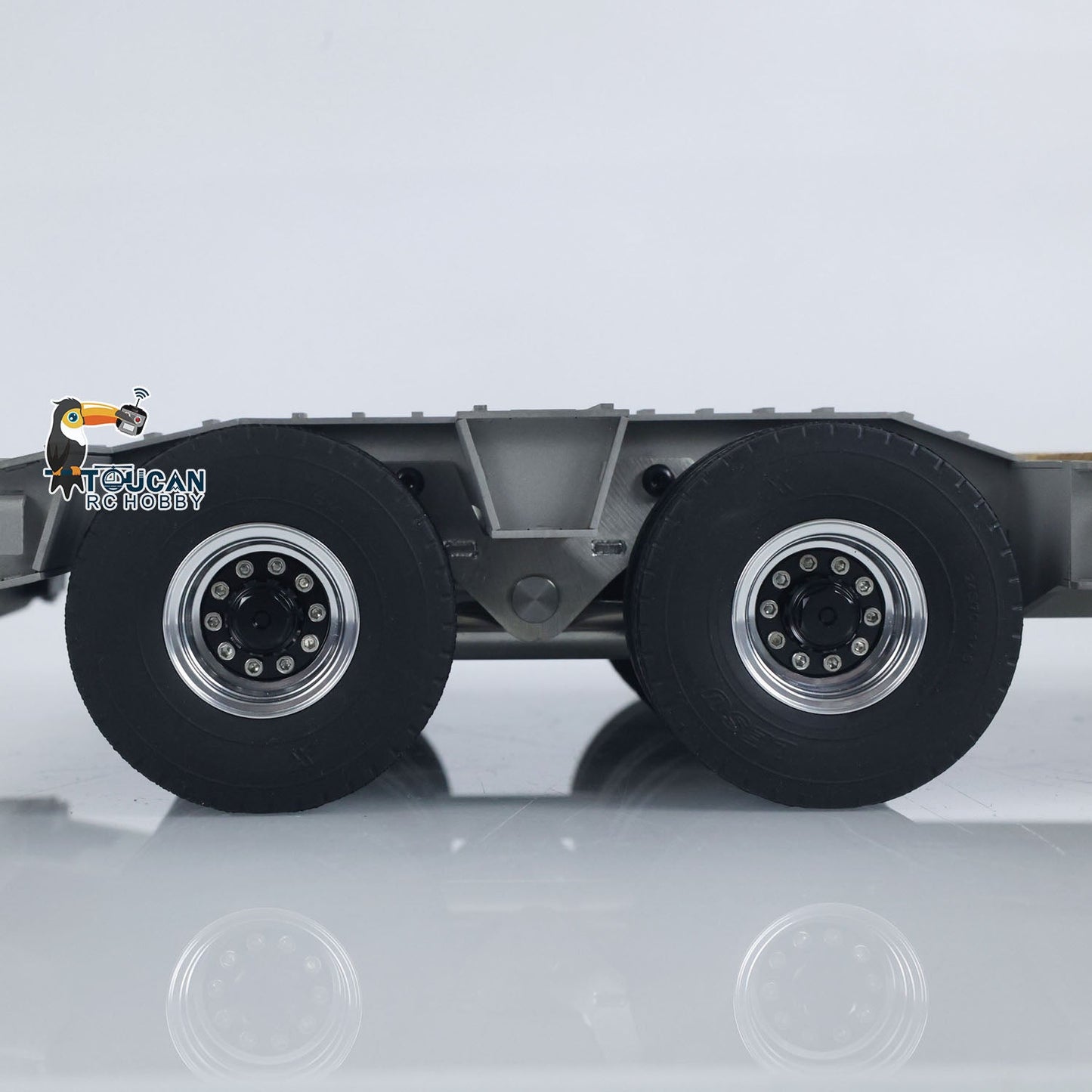 LESU 872MM Metal Wood 4Axles Trailer for 1/14 RC TAMIYA Tractor Truck DIY Model