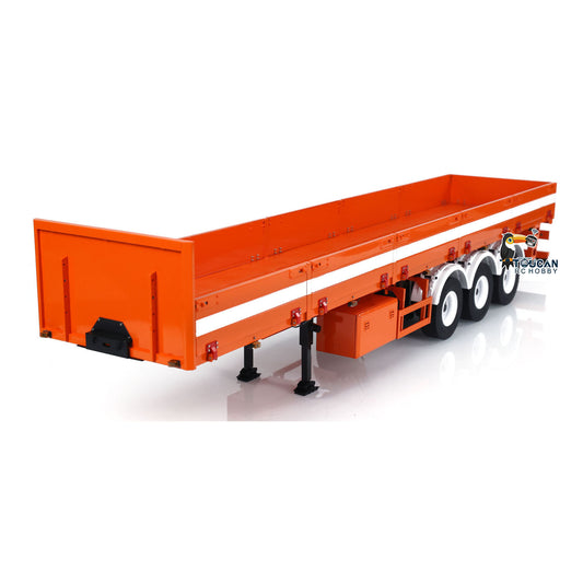 1/14 Metal 3 Axles Trailer for RC Hydraulic Dump Truck Radio Control Tractor Car
