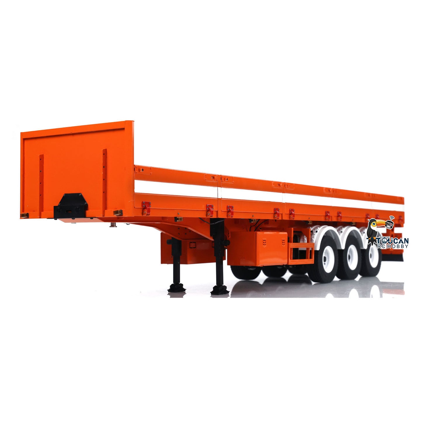 1/14 Metal 3 Axles Trailer for RC Hydraulic Dump Truck Radio Control Tractor Car