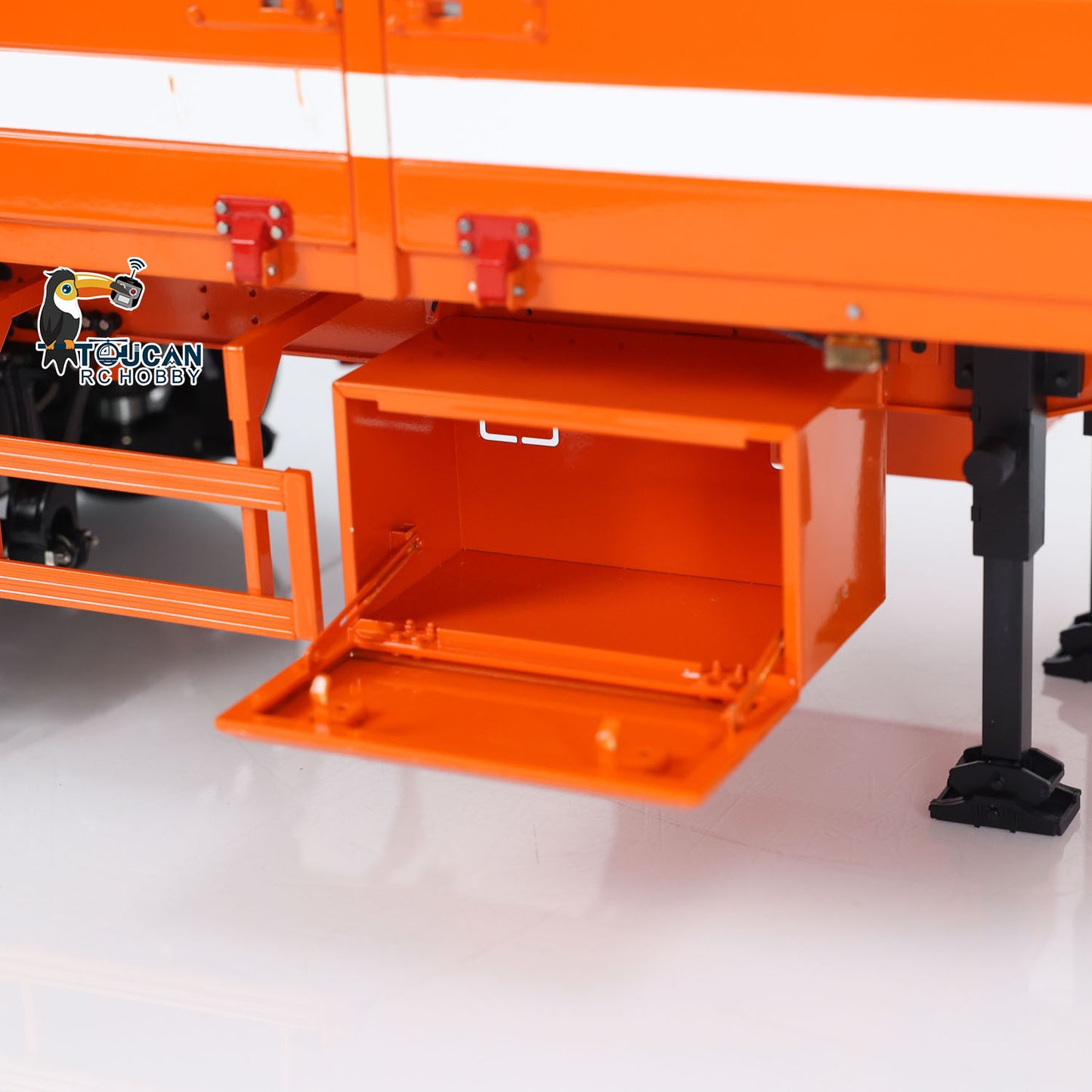 1/14 Metal 3 Axles Trailer for RC Hydraulic Dump Truck Radio Control Tractor Car