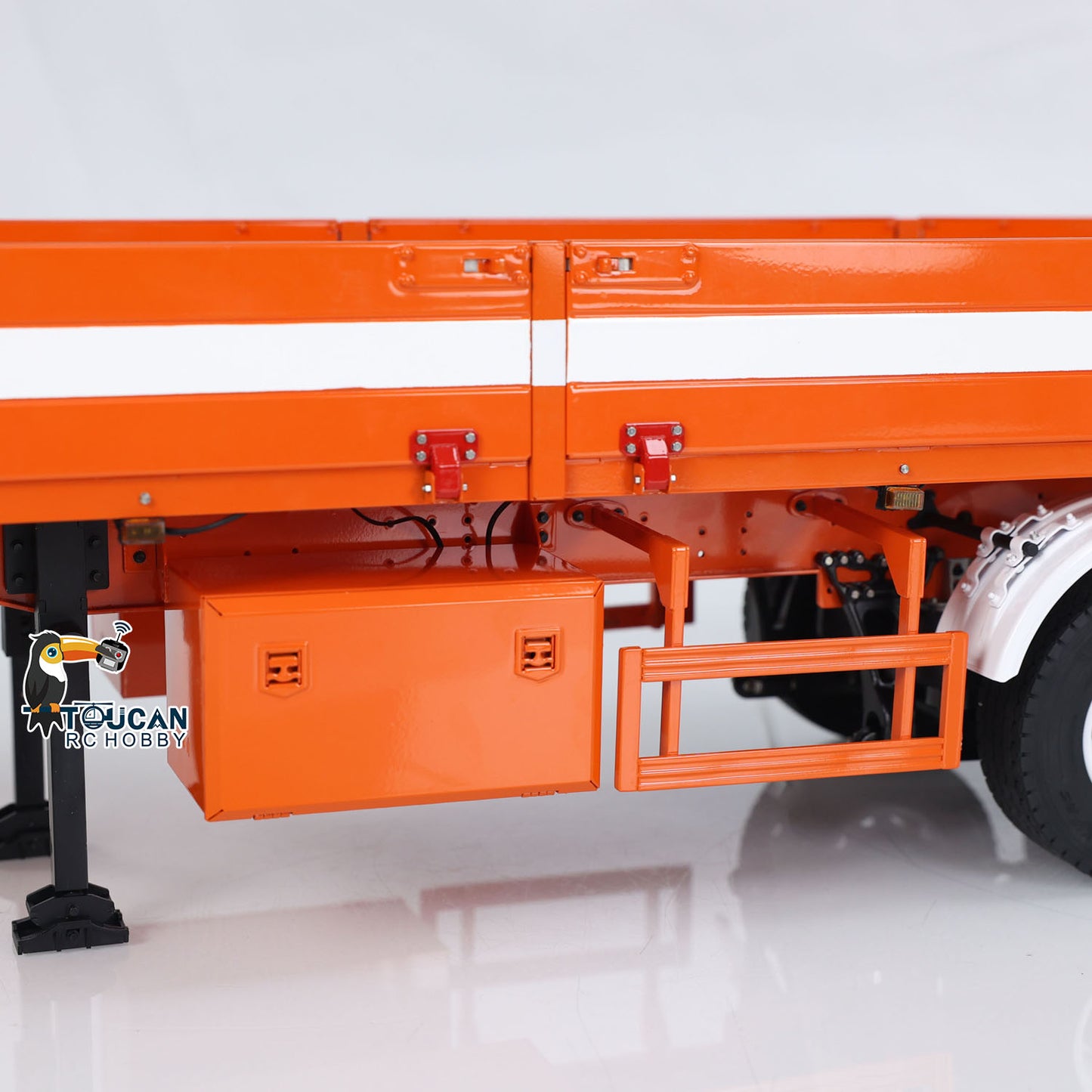 1/14 Metal 3 Axles Trailer for RC Hydraulic Dump Truck Radio Control Tractor Car