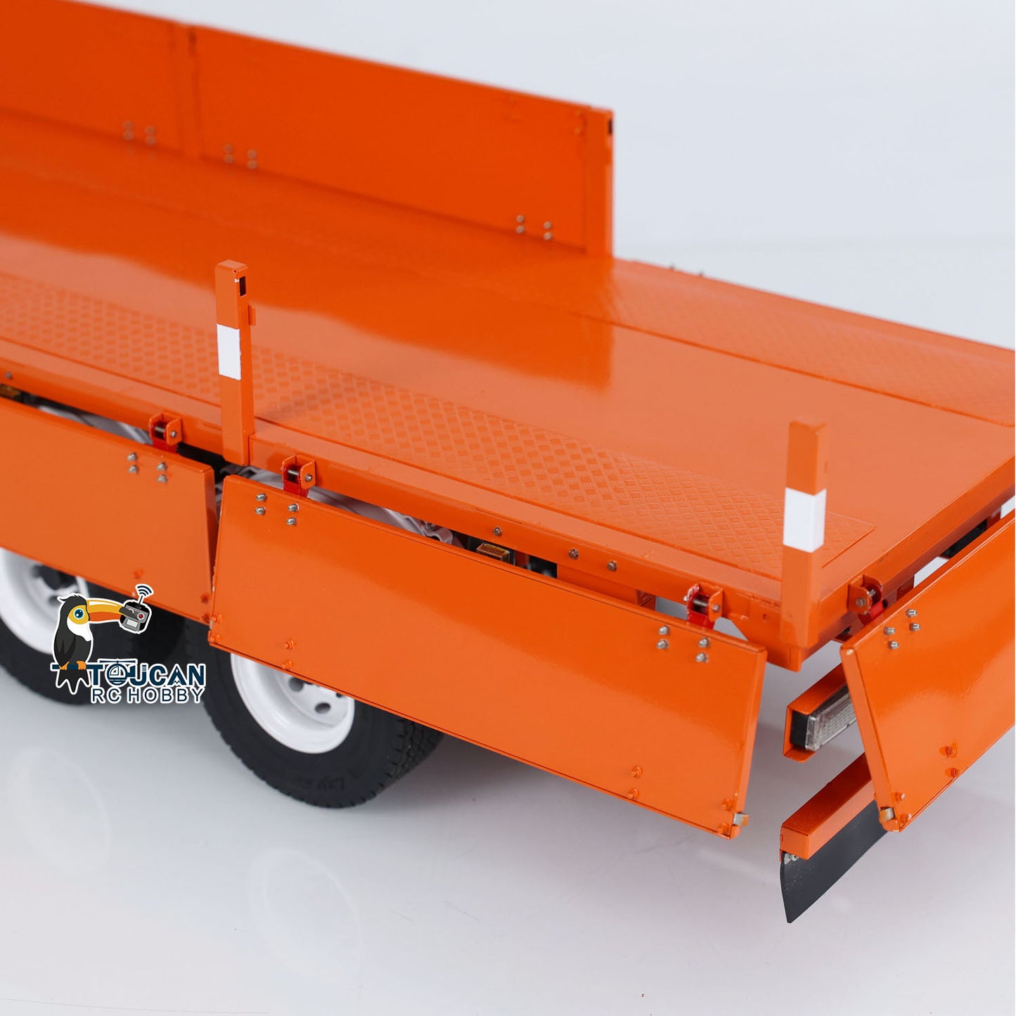 1/14 Metal 3 Axles Trailer for RC Hydraulic Dump Truck Radio Control Tractor Car