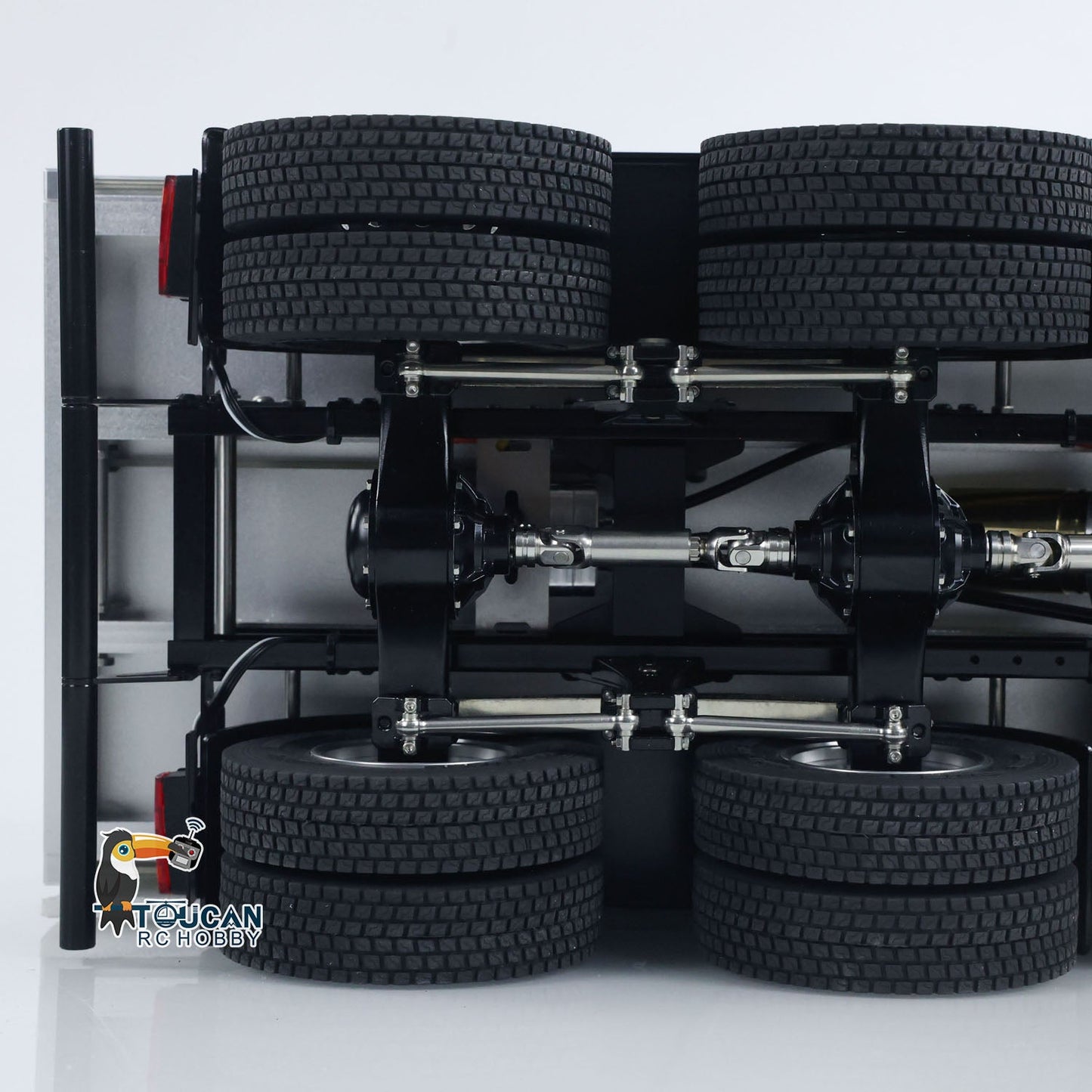 2Speed 3348 Metal Chassis 1/14 RTR RC Hydraulic Dumper Remote Control Tipper Model NO Lock Differential Axle Light Sound Battery