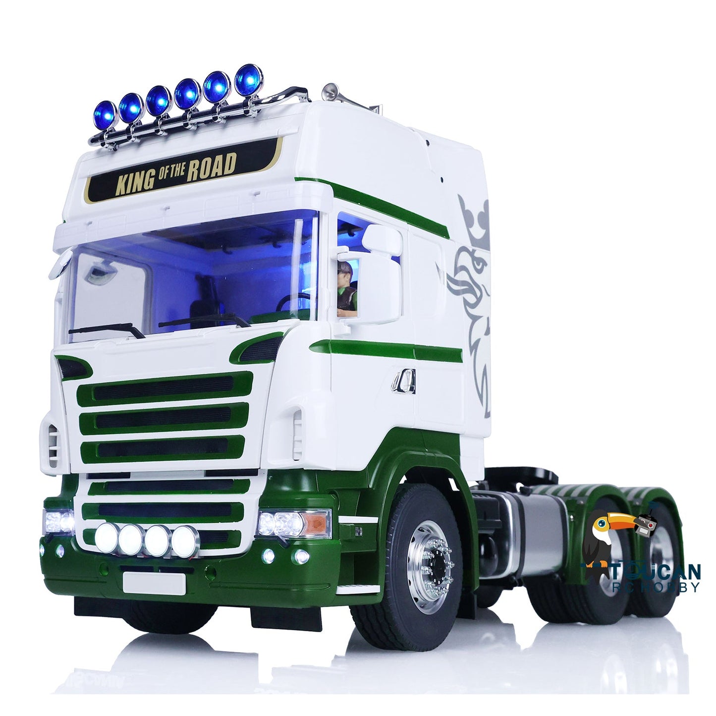 LESU 1:14 Scale DIY Radio Controlled Tractor Truck for Tamiya 6x6 Remote Control Cars Model Battery & Radio System & Charger