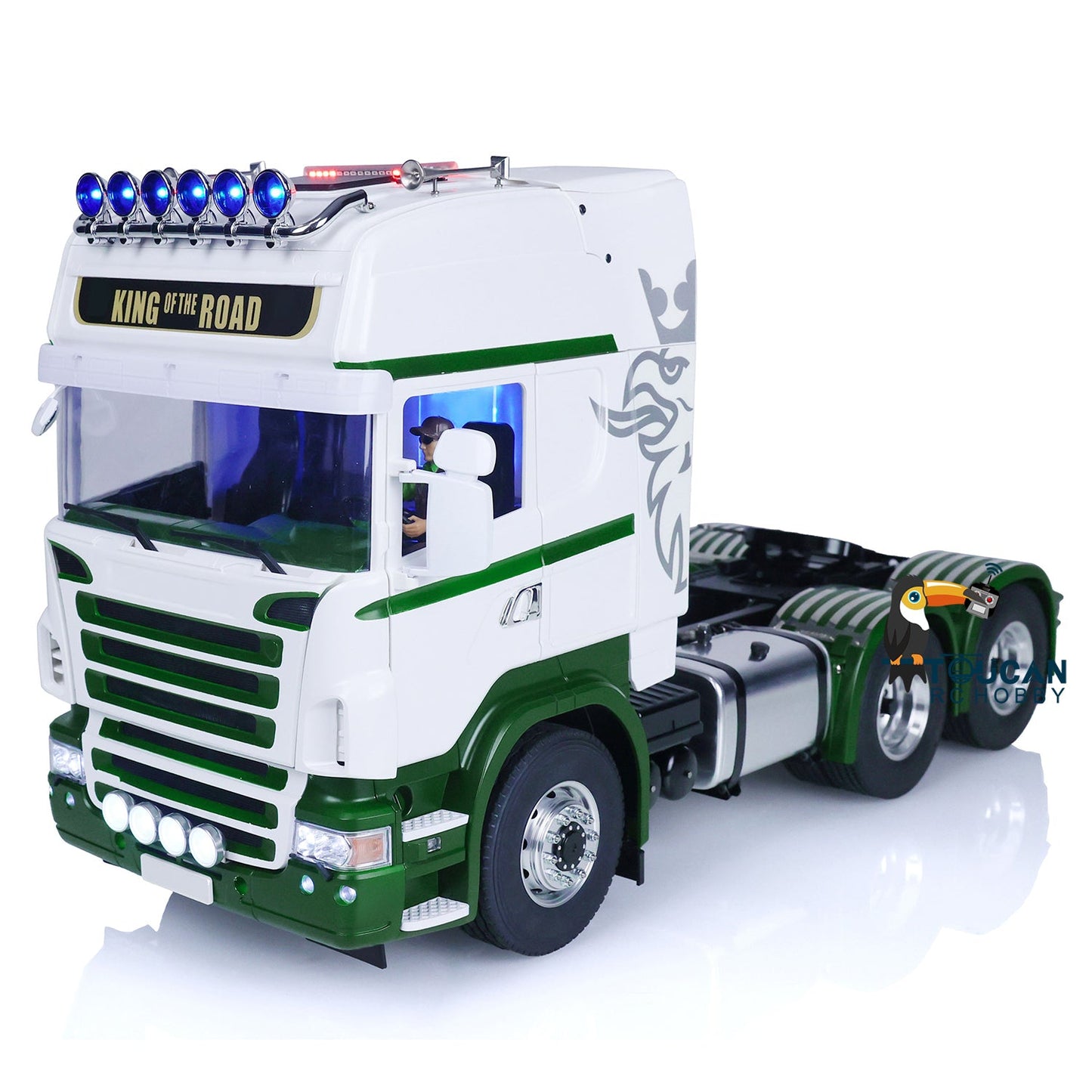 LESU 1:14 Scale DIY Radio Controlled Tractor Truck for Tamiya 6x6 Remote Control Cars Model Battery & Radio System & Charger