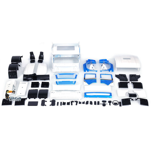 High-roof Cabin Body Shell KIT for 6x6 6x4 1/14 RC Car Remote Control Tractor Trailer Truck DIY Car Hobby Models