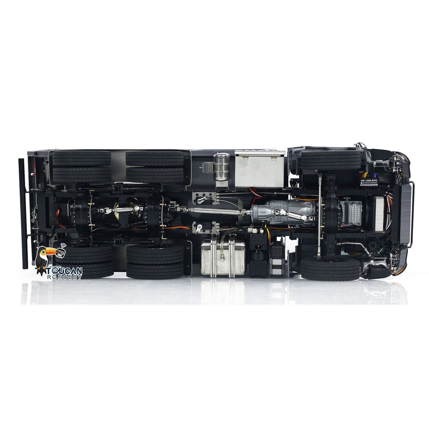 1/14 Hydraulic RC Dump Truck 6x6 Metal Radio Control Tipper Car 3-speed Gearbox with Light Sound System Differential Lock Axles