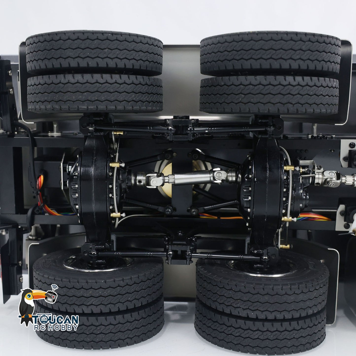 1/14 Hydraulic RC Dump Truck 6x6 Metal Radio Control Tipper Car 3-speed Gearbox with Light Sound System Differential Lock Axles