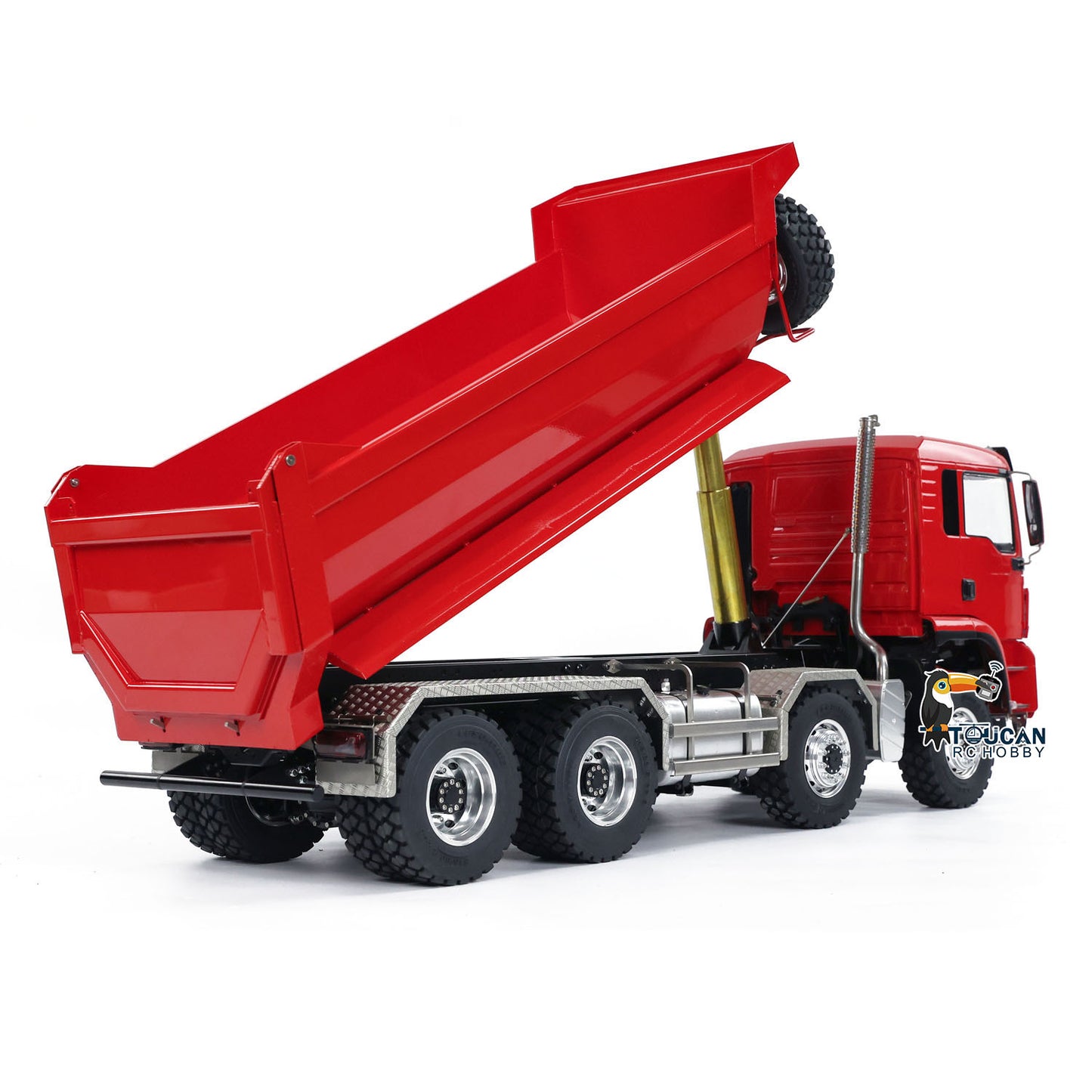8x8 LESU 1/14 Hydraulic RC Dumper Truck RTR Remote Control Tipper Car Model