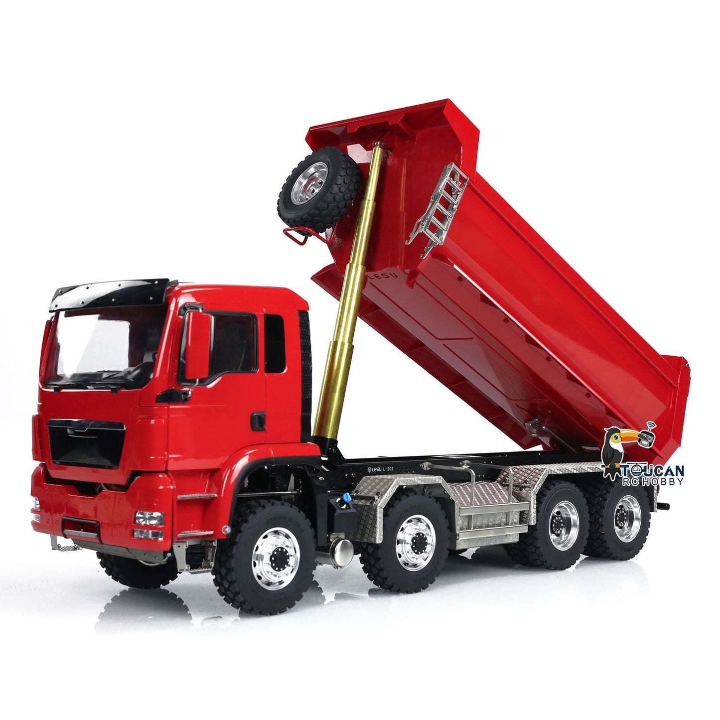8x8 LESU 1/14 Hydraulic RC Dumper Truck RTR Remote Control Tipper Car Model