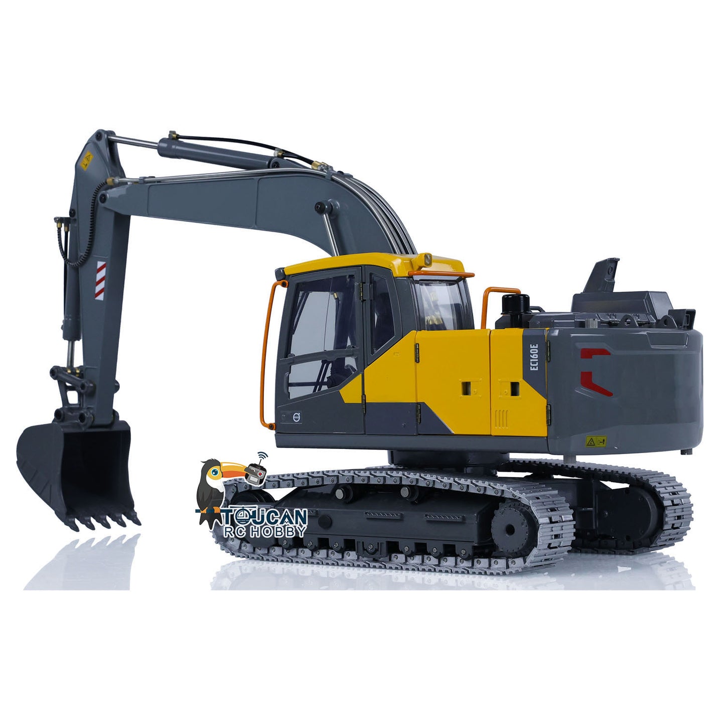 EC160E 1/14 RC Hydraulic Equipment Excavator E111 Alloy Remote Control Diggers Hobby Model DIY Vehicle