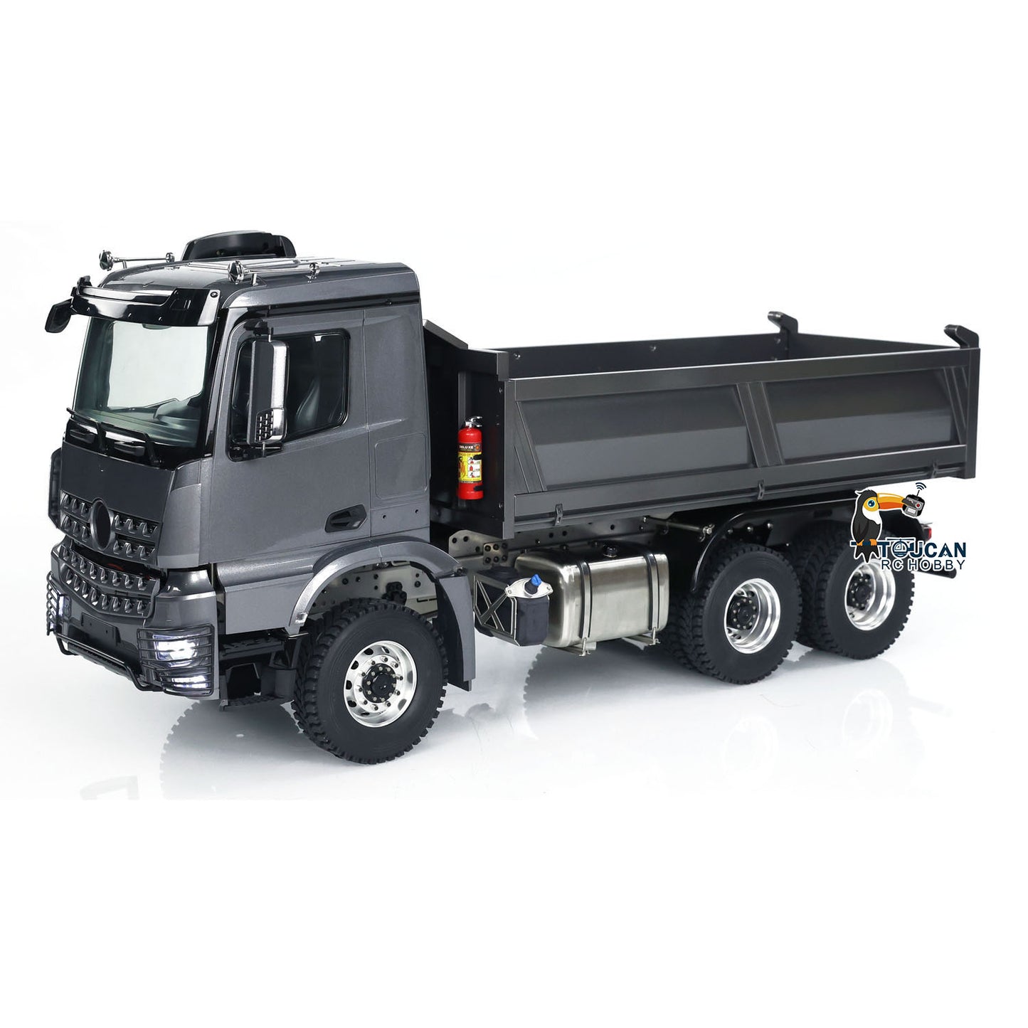 Metal 1/14 Hydraulic RC Dump Truck 3363 6x6 Remote Control Tipper Car Sound