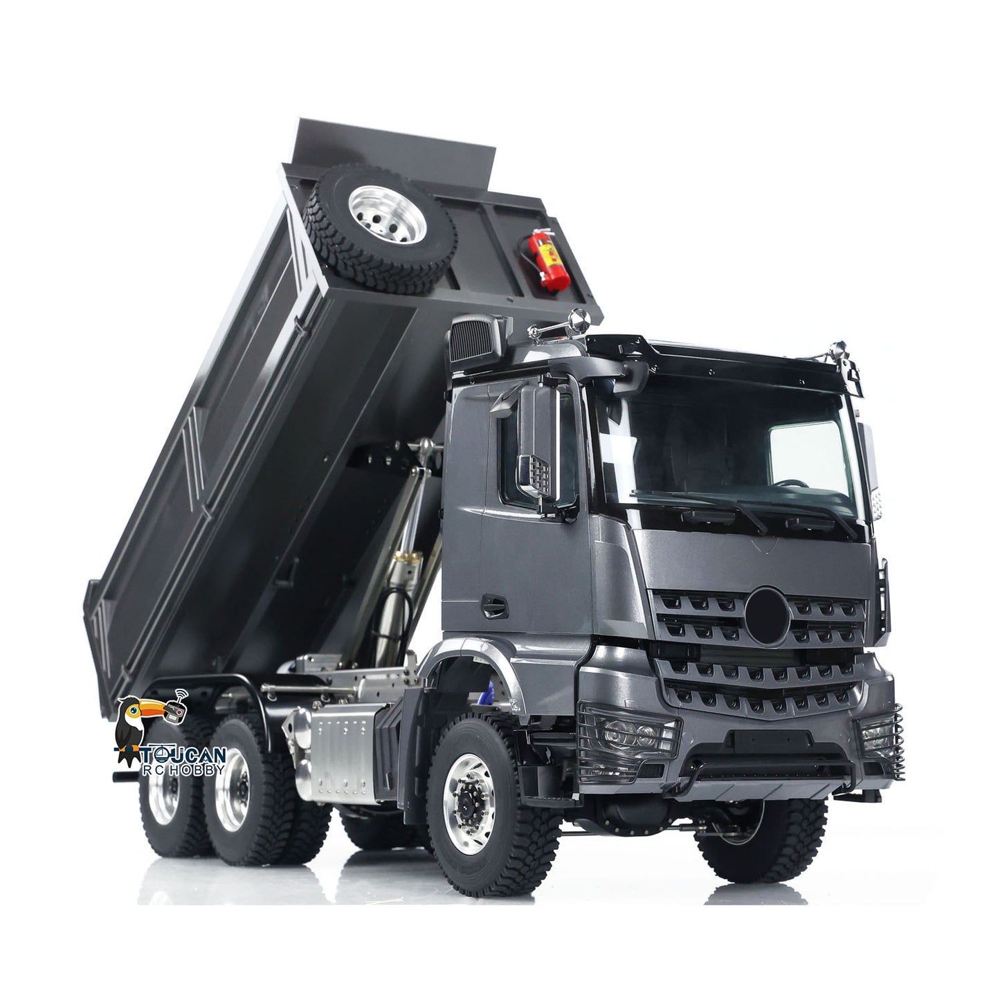 Metal 1/14 Hydraulic RC Dump Truck 3363 6x6 Remote Control Tipper Car Sound