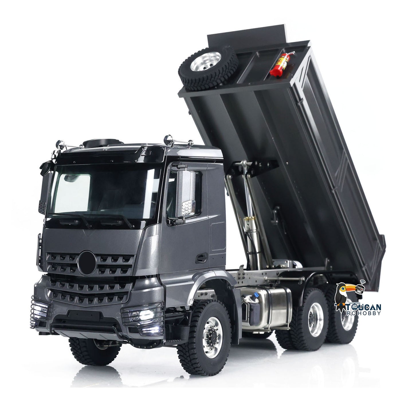 Metal 1/14 Hydraulic RC Dump Truck 3363 6x6 Remote Control Tipper Car Sound