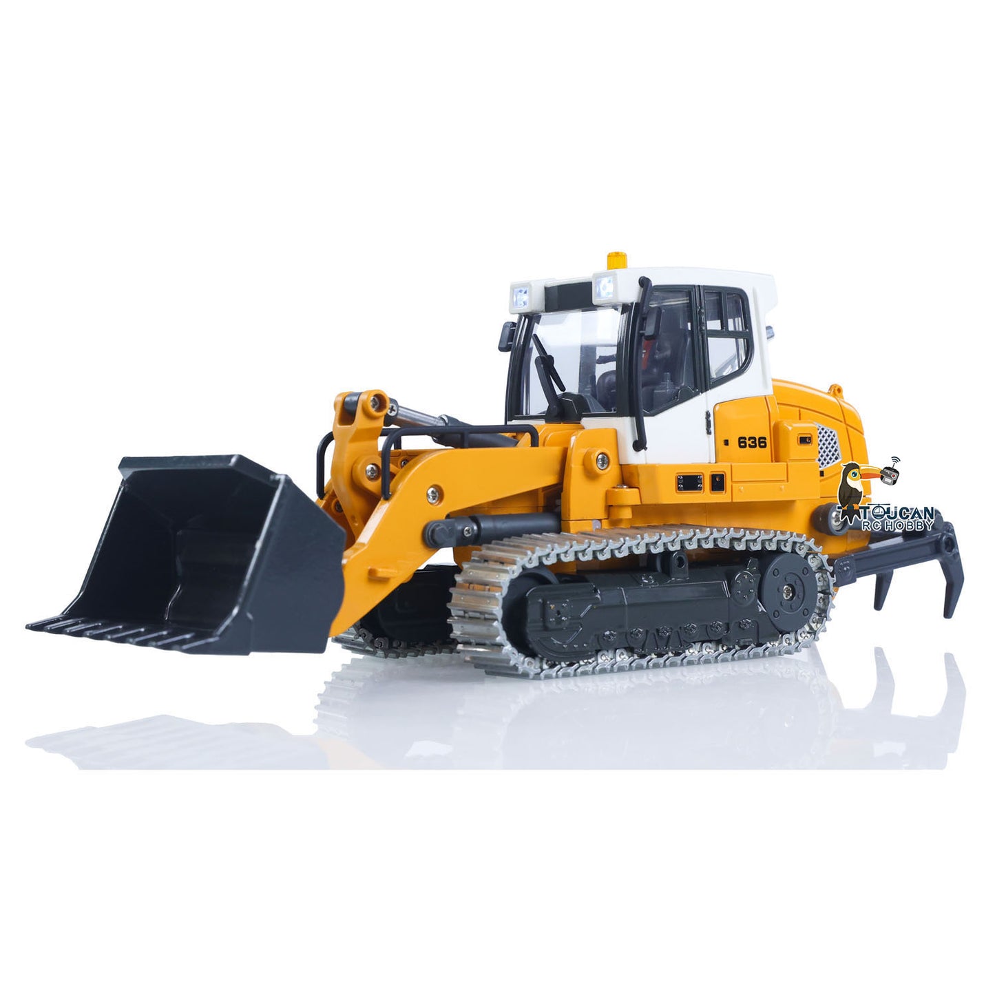 IN STOCK New Toy! Free Shipping 1:50 RC Electric Lifting Tracked Loader LR636 2.4G Construction Vehicle Metal Bucket Tracks Ripper RTR Model Light Sound Battery