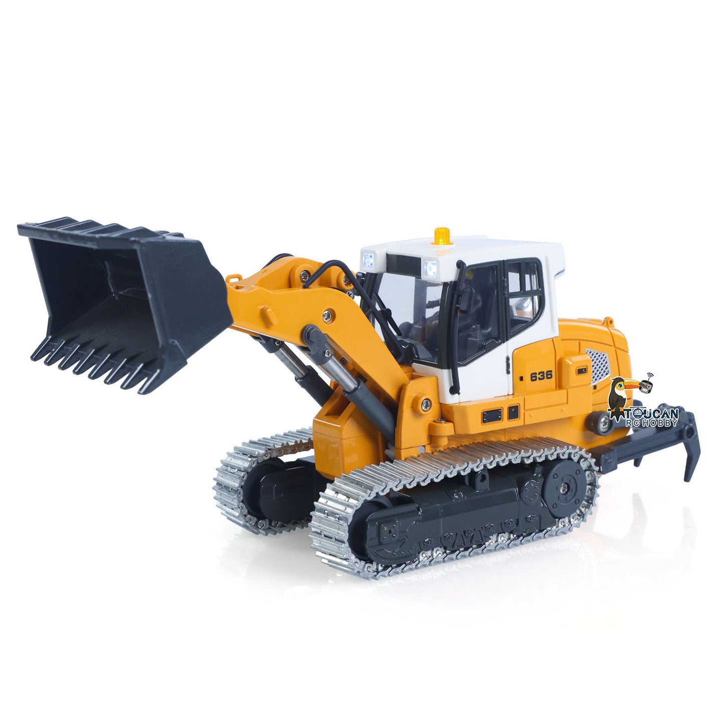IN STOCK New Toy! Free Shipping 1:50 RC Electric Lifting Tracked Loader LR636 2.4G Construction Vehicle Metal Bucket Tracks Ripper RTR Model Light Sound Battery