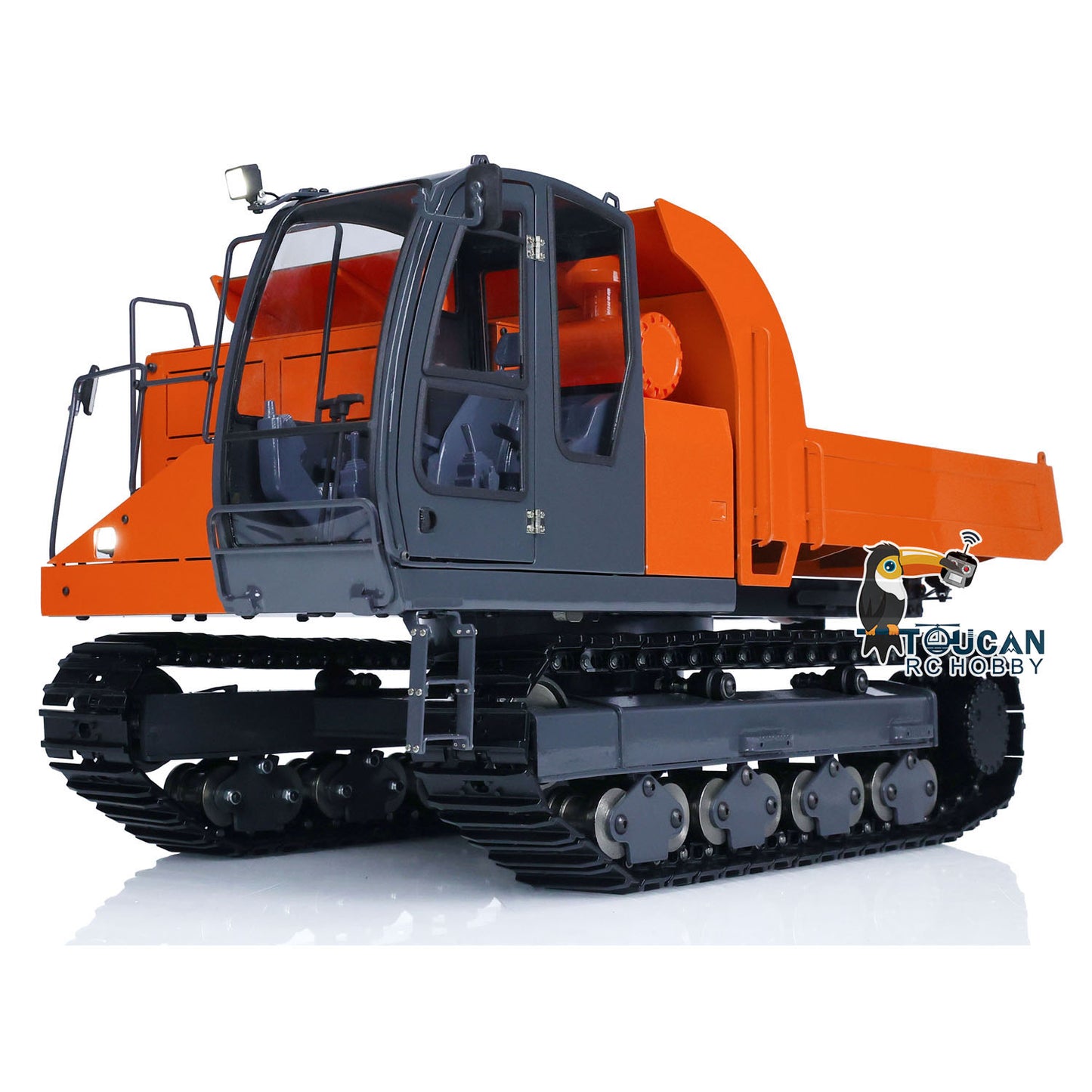 1/12 RC Hydraulic Tracked Truck EG110R FlySky I6S Radio Control Dumper Car Model