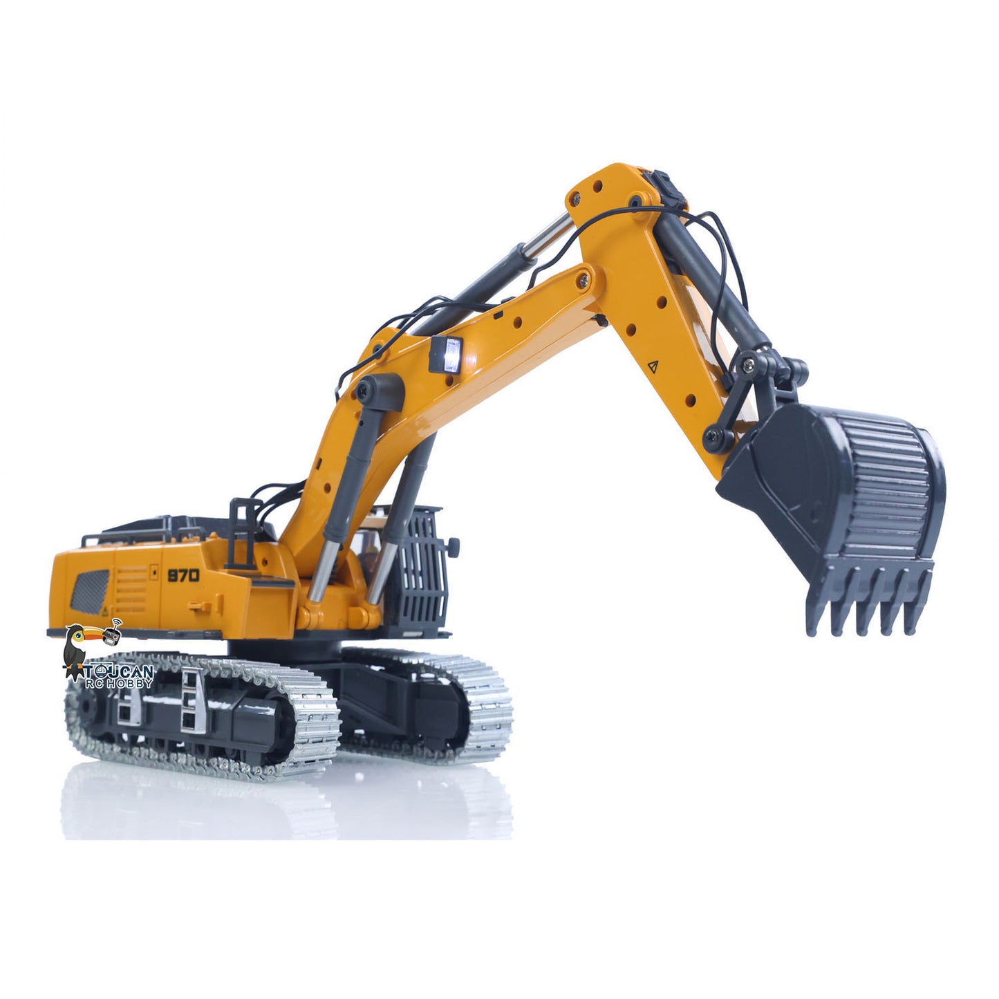New Toy! Free Shipping CUT Model 1/50 Mini Electric Excavator 970 Electric Wireless Control Simulation Construction Vehicle Model