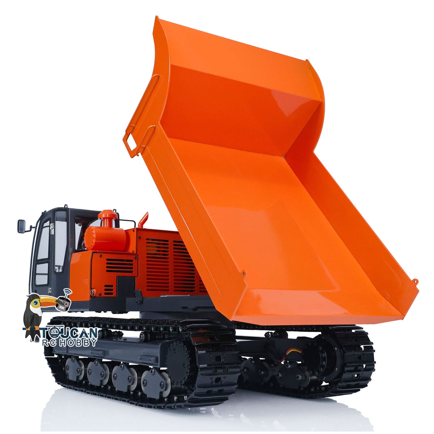 1/12 RC Hydraulic Tracked Truck EG110R FlySky I6S Radio Control Dumper Car Model