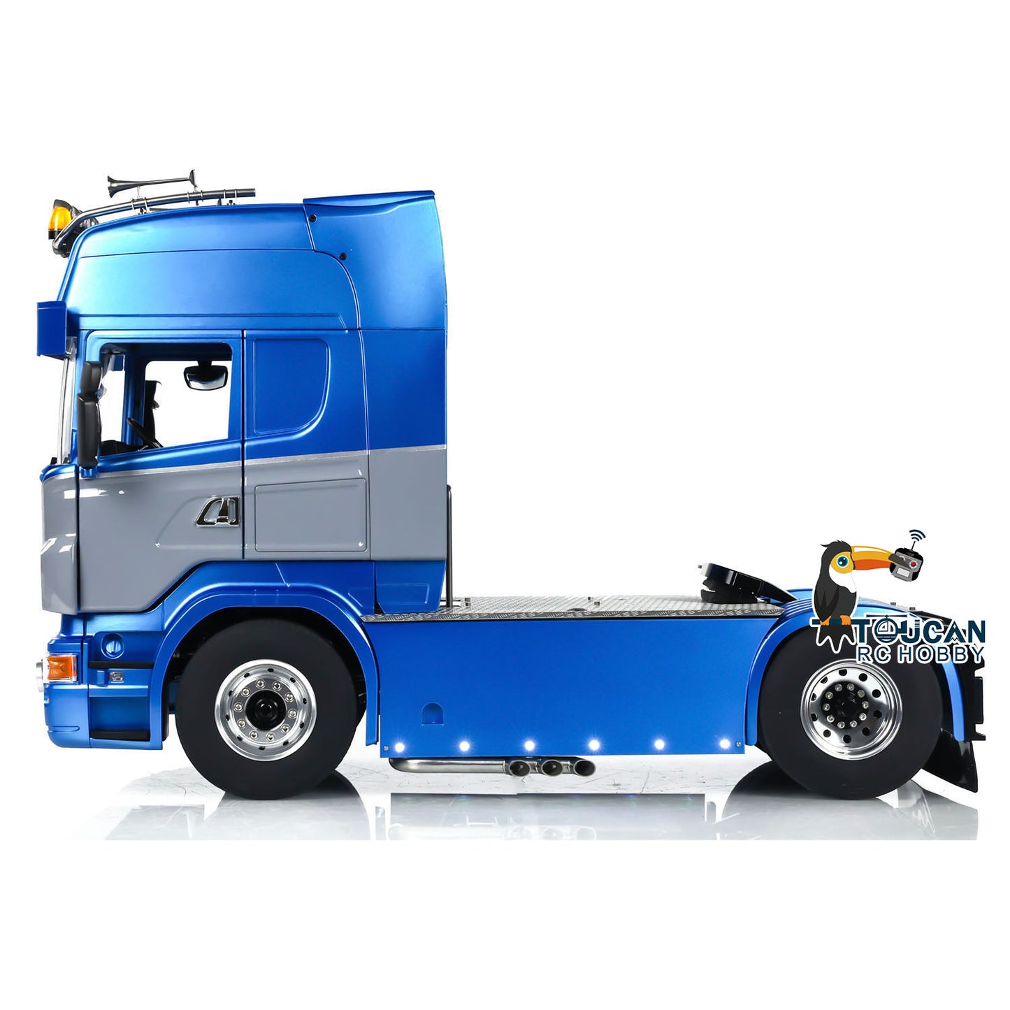 LESU RC Tractor Truck 1/14 RTR Radio Control 4X4 Vehicle Sound Light Smoke