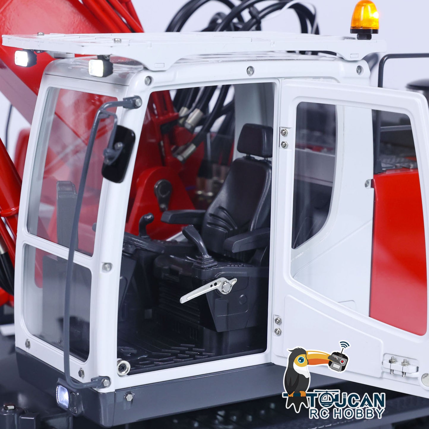 LESU 1/14 3 Arms RC Hydraulic Wheeled Excavator ET30H RTR Remote Control Digger Vehicle Hobby Model PL18EV Customized Version