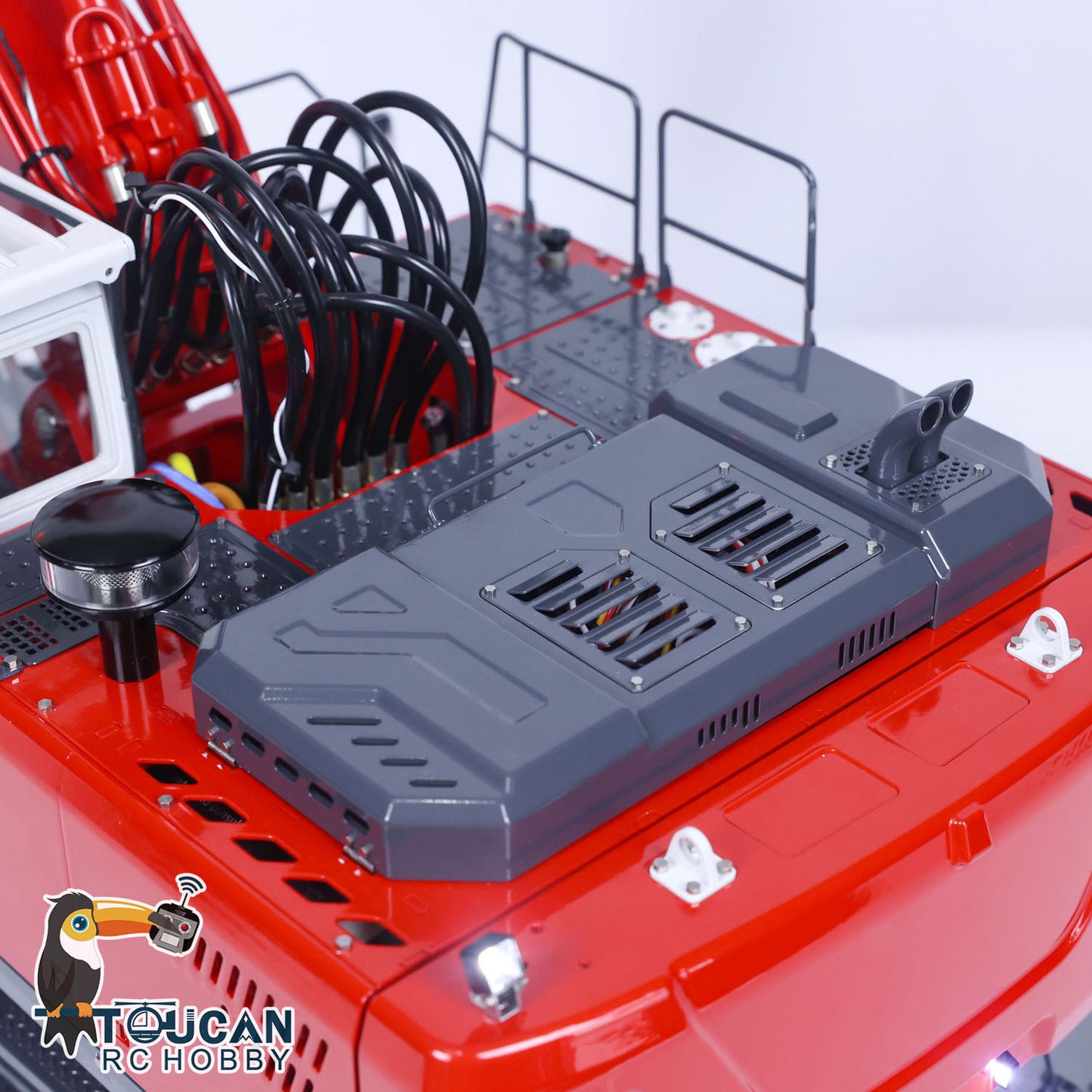 LESU 1/14 3 Arms RC Hydraulic Wheeled Excavator ET30H RTR Remote Control Digger Vehicle Hobby Model PL18EV Customized Version