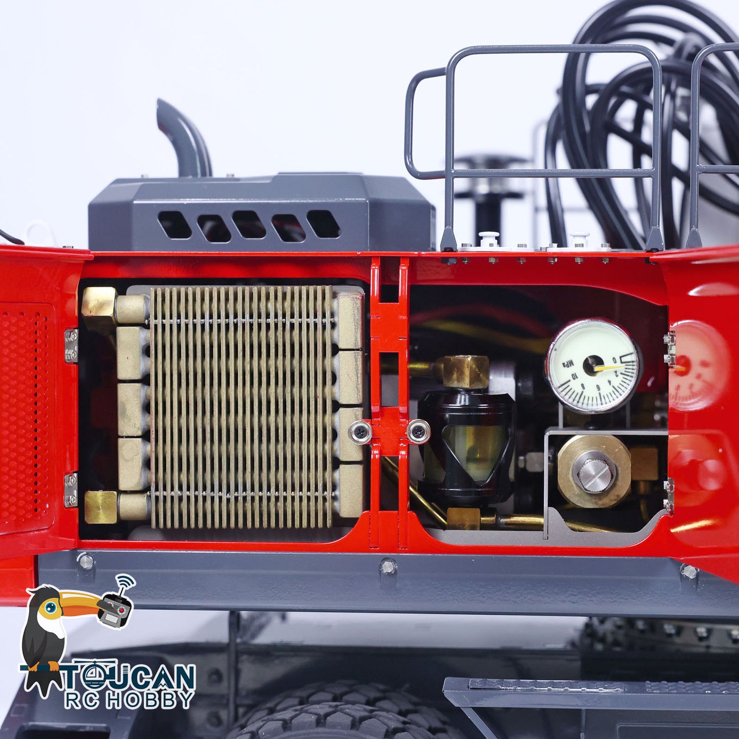 LESU 3 Arms 1/14 RC Hydraulic Equipment ET30H Remote Controlled Excavator Wheeled Digger Painted Assembled Optional Versions