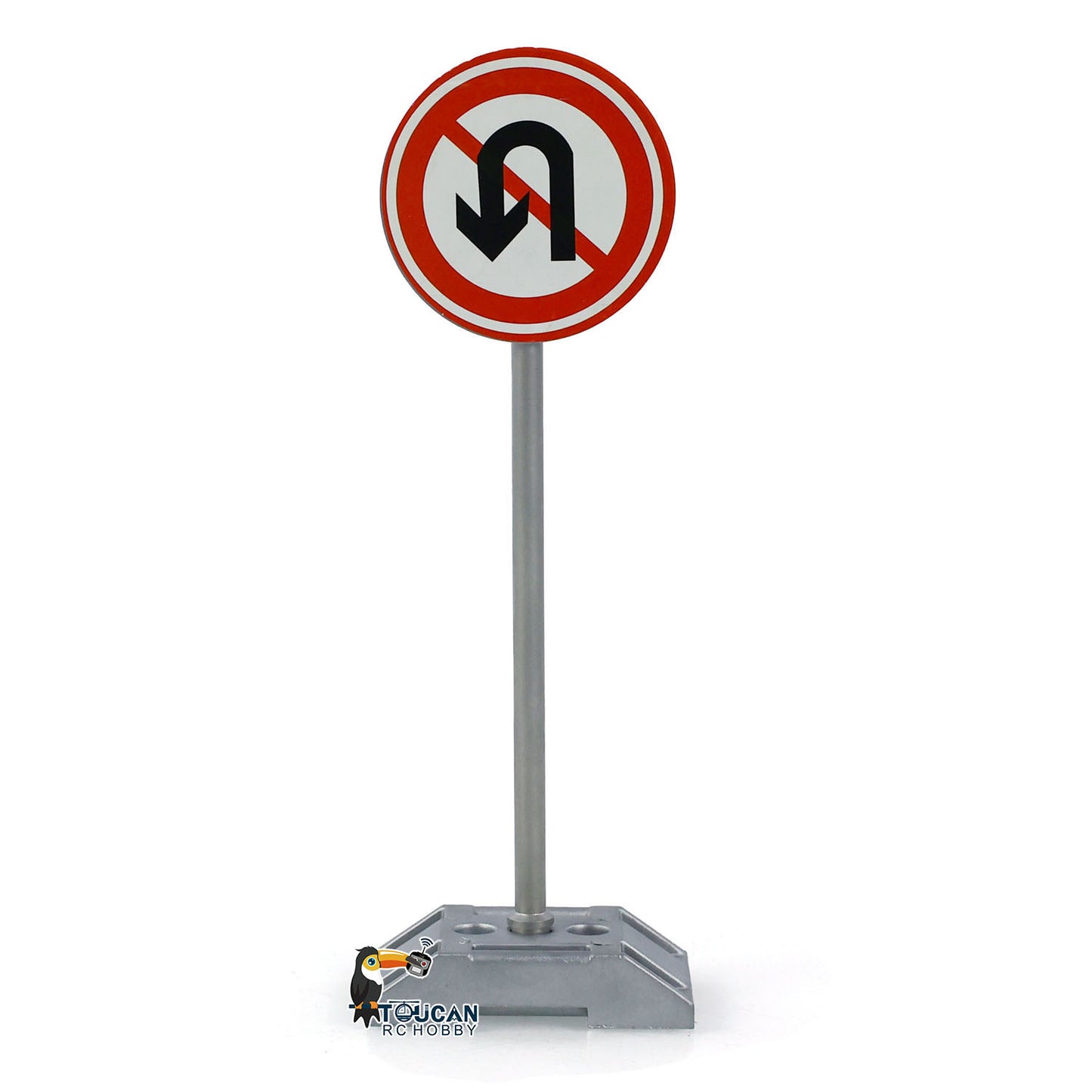 Metal Scene Simulation Traffic Signs Decorative Parts for 1/14 RC Tractor Truck Radio Controlled Dump Car DIY Model